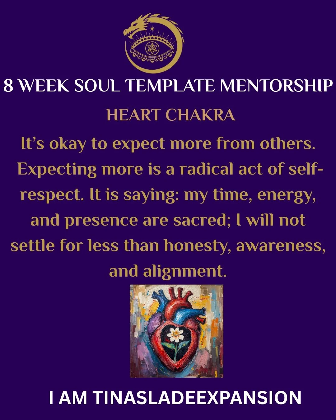 When you hold this, you call forth clarity, integrity, and conscious connection&mdash;relationships that reflect your full value and resonate with your truth. To expect more is not arrogance; it is recognizing the frequency you deserve and refusing t