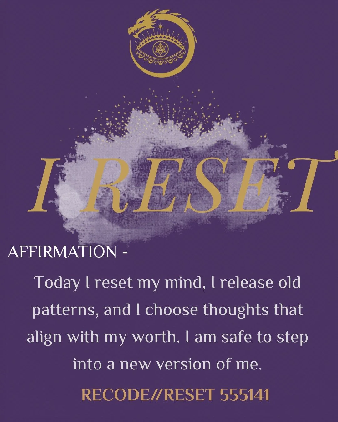 the RESETT//RECODE 555141 NUMBER AND THE POWER TO REPROGRAM YOUR BRAIN IN THE NEW FEQUENCY

TODAY IS THE DAY.

Just one day at a time.
No overwhelm. No spiralling. No self-dismissal.

You don&rsquo;t need to fix your whole life today &mdash; you just