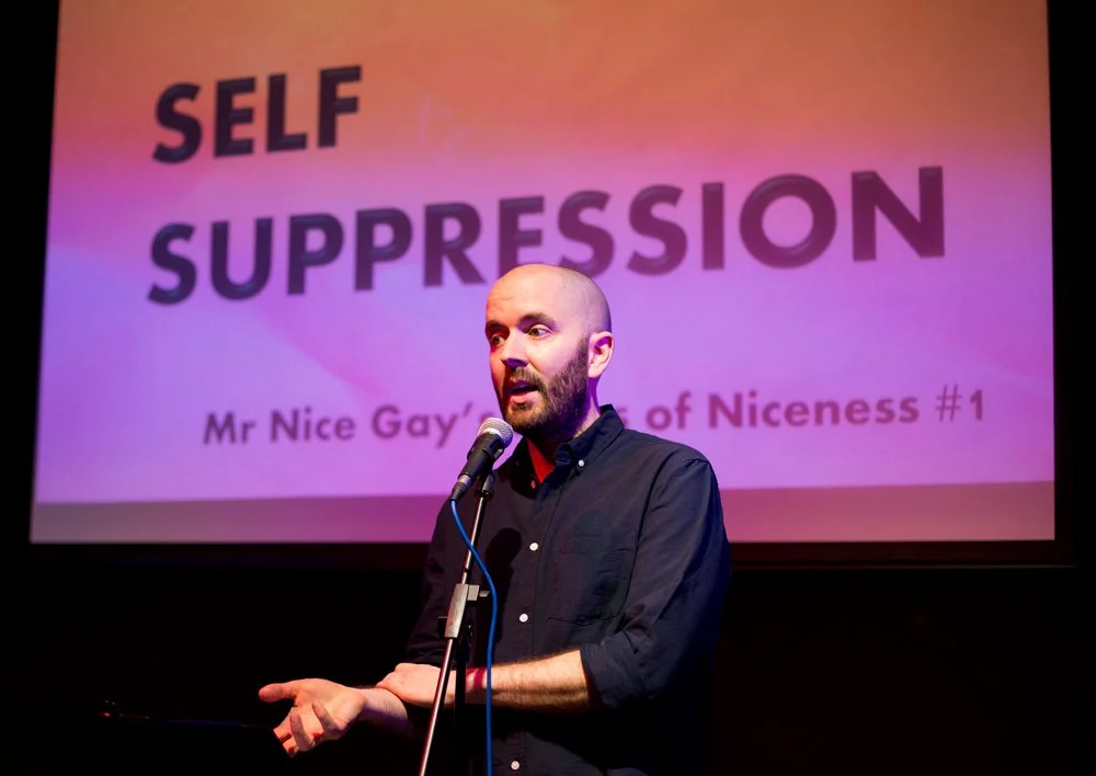 Production Still: No More Mr Nice Gay, The Pen Theatre, credit: Holly Revell