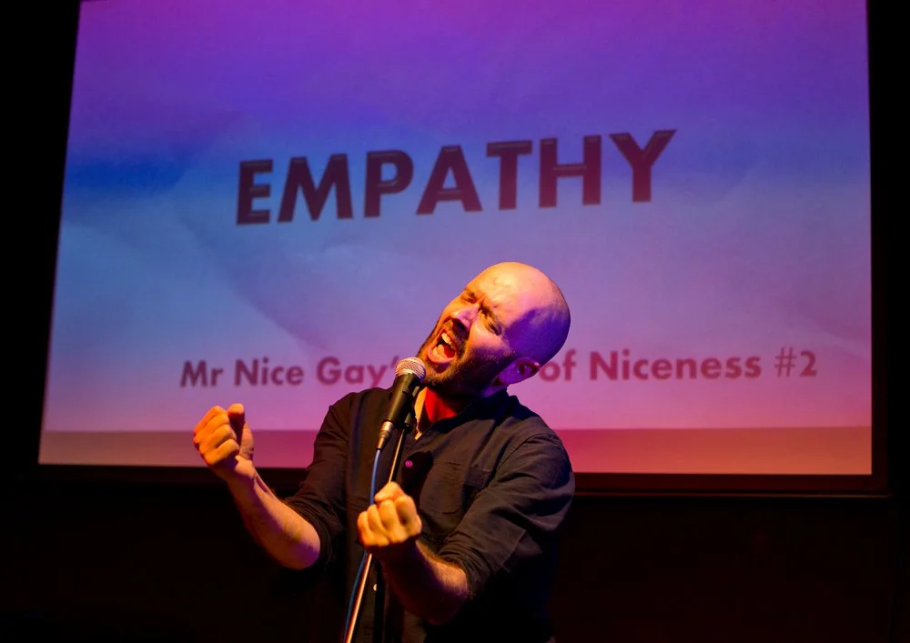 Production Still: No More Mr Nice Gay, The Pen Theatre, credit: Holly Revell