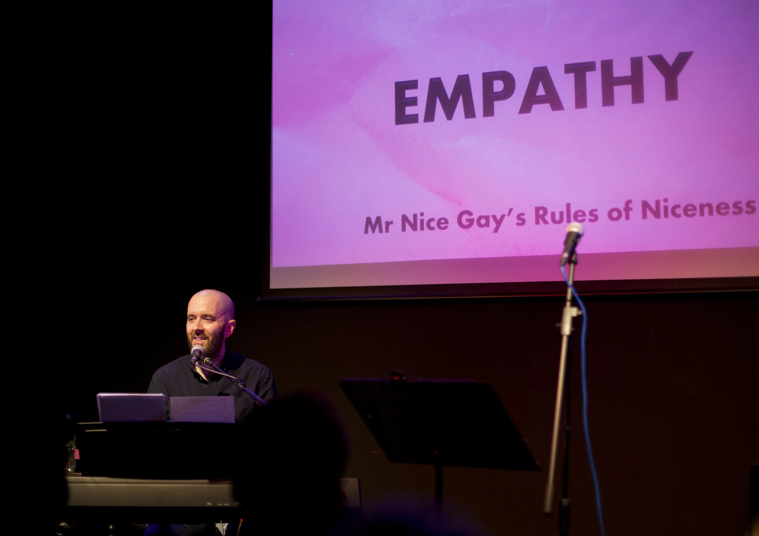 Production Still: No More Mr Nice Gay, The Pen Theatre, credit: Holly Revell