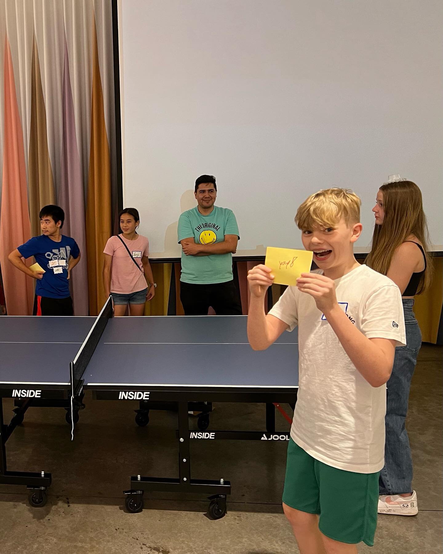 Youth Group is on break for the summer and wrapped up the year with ping-pong, karaoke, and other fun &amp; games. We&rsquo;ve loved every moment together this year and can&rsquo;t wait for our September kickoff! Until then, get some rest and enjoy t