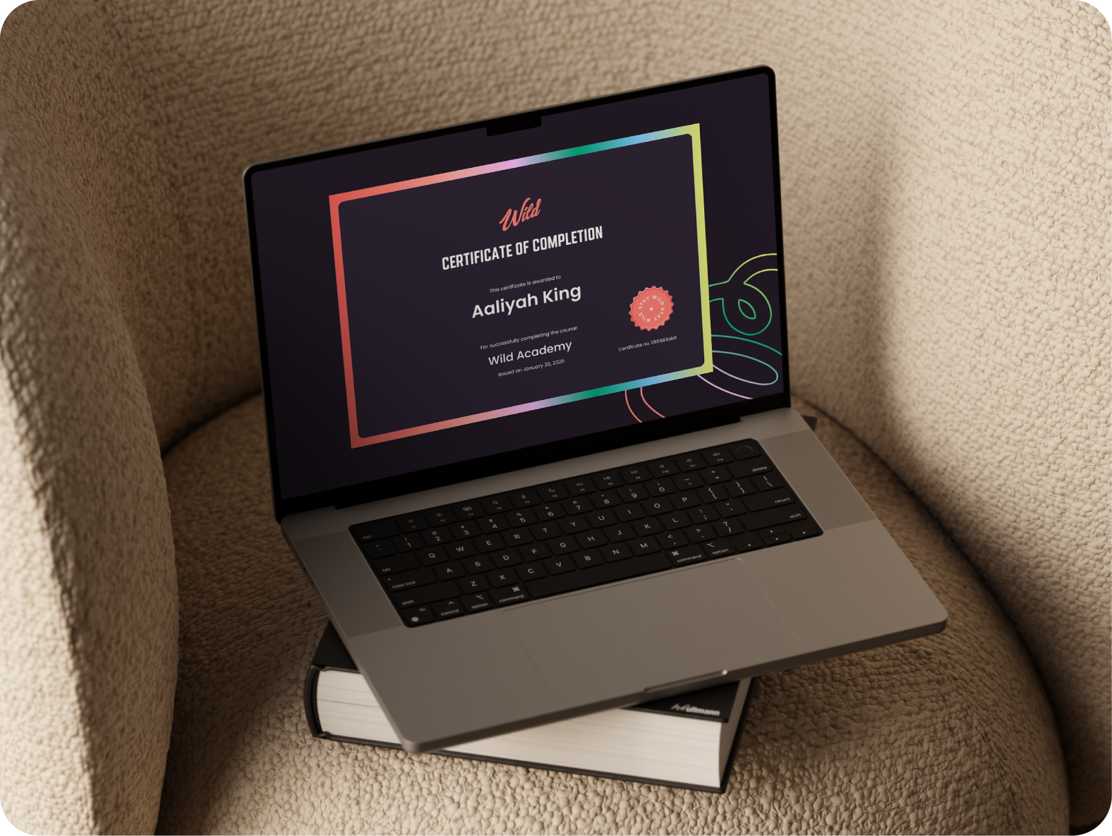 A Certificate of Completion upon successful culmination of each course.