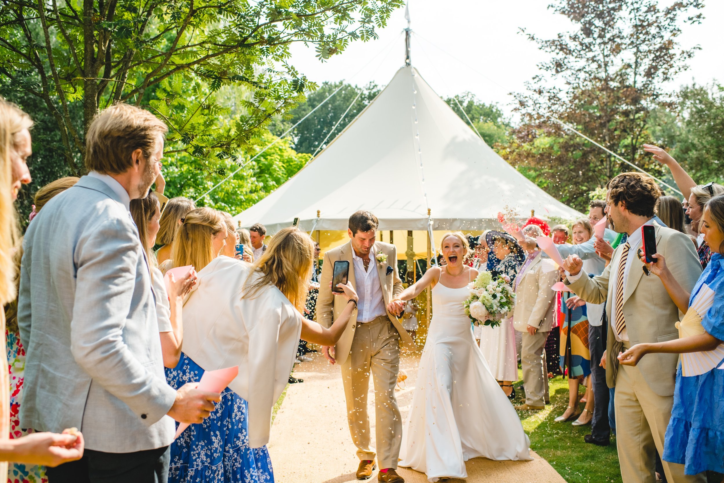 Beautiful bride Rebeca wore a wedding dress by Halfpenny London