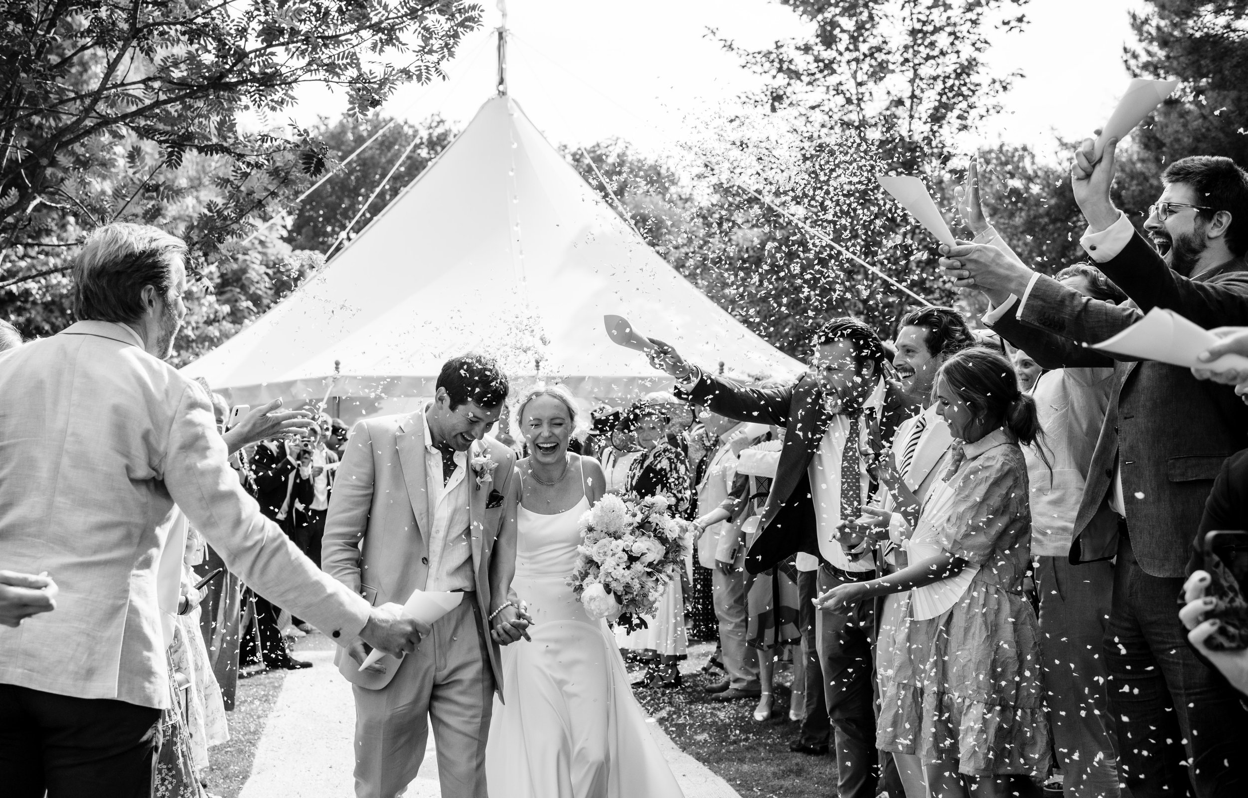 Beautiful bride Rebeca wore a wedding dress by Halfpenny London