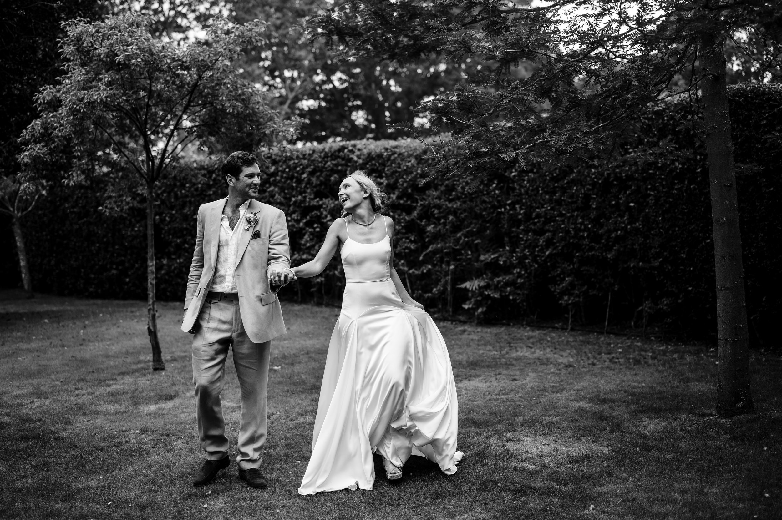 Beautiful bride Rebeca wore a wedding dress by Halfpenny London