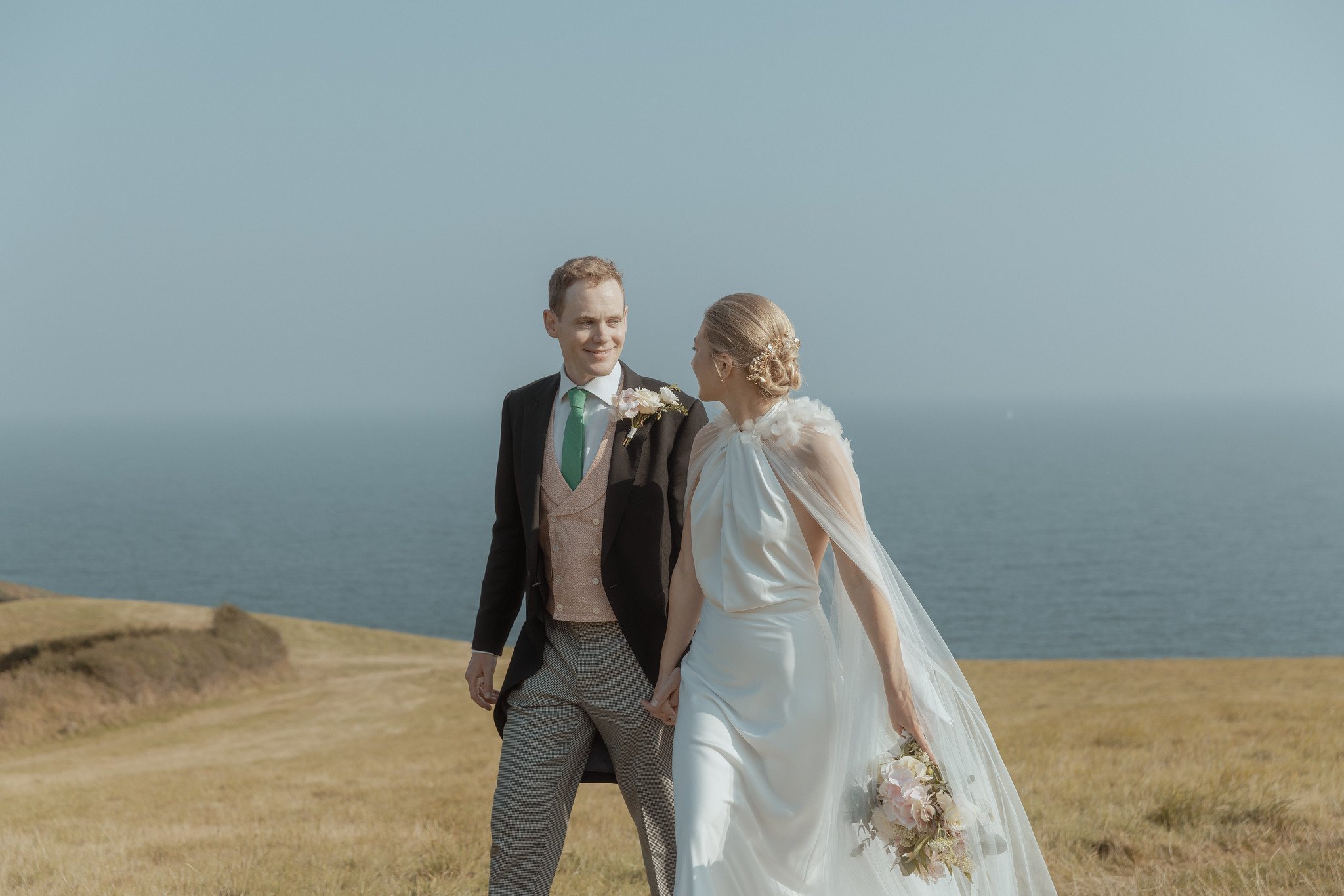 Beautiful bride Rose wore a wedding dress by Halfpenny London