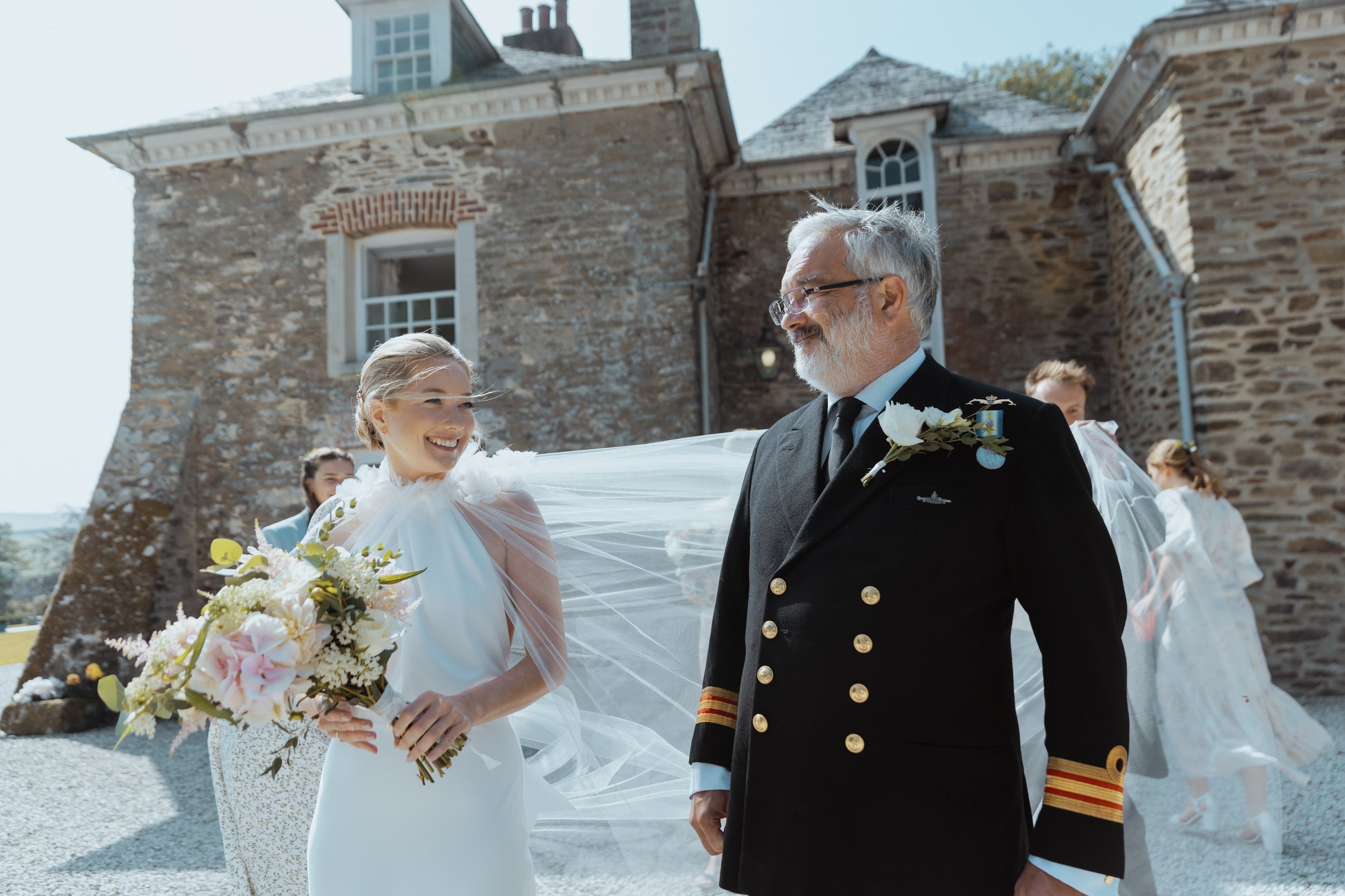 Beautiful bride Rose wore a wedding dress by Halfpenny London