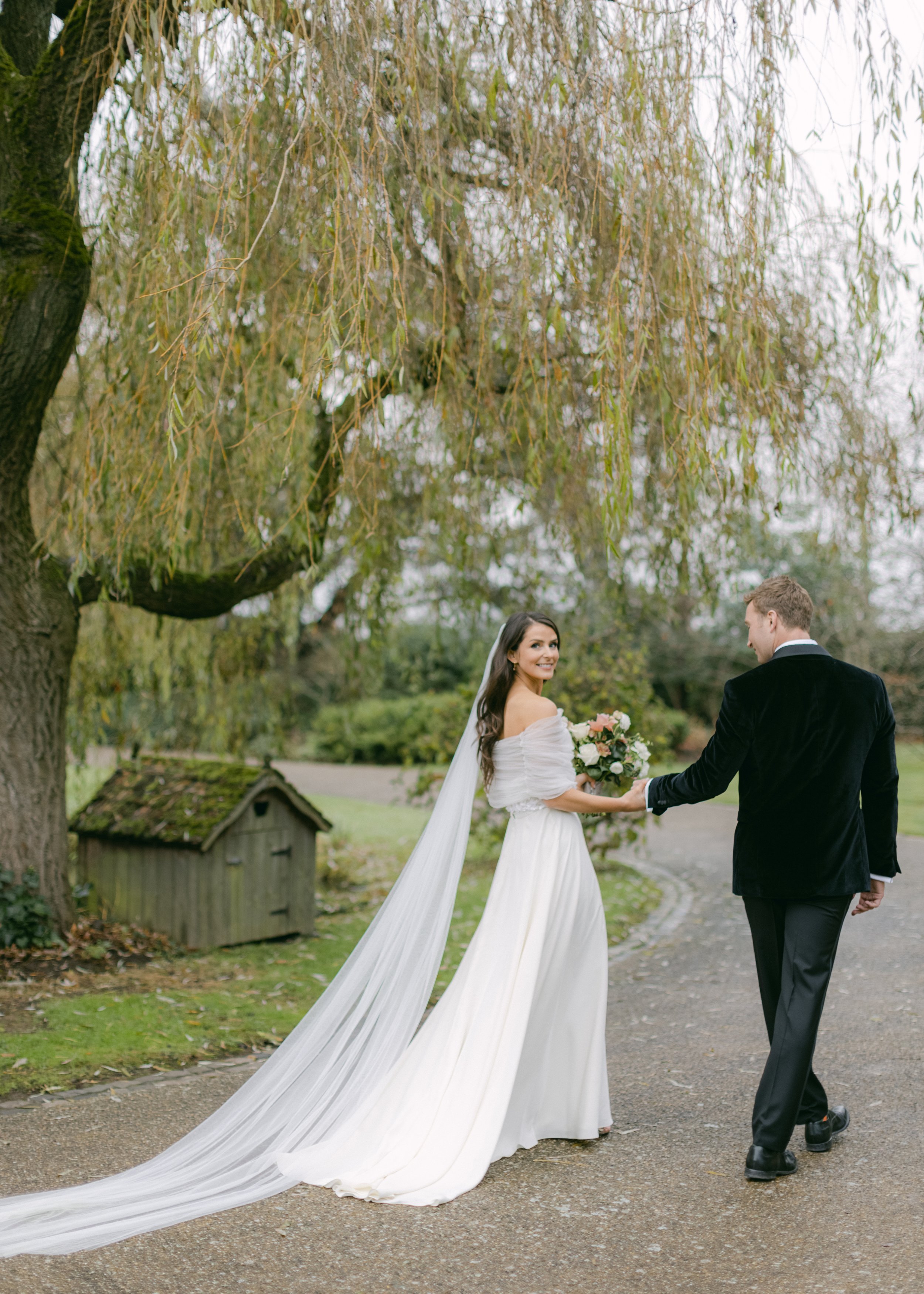 Beautiful bride Bex wore a wedding dress by Halfpenny London