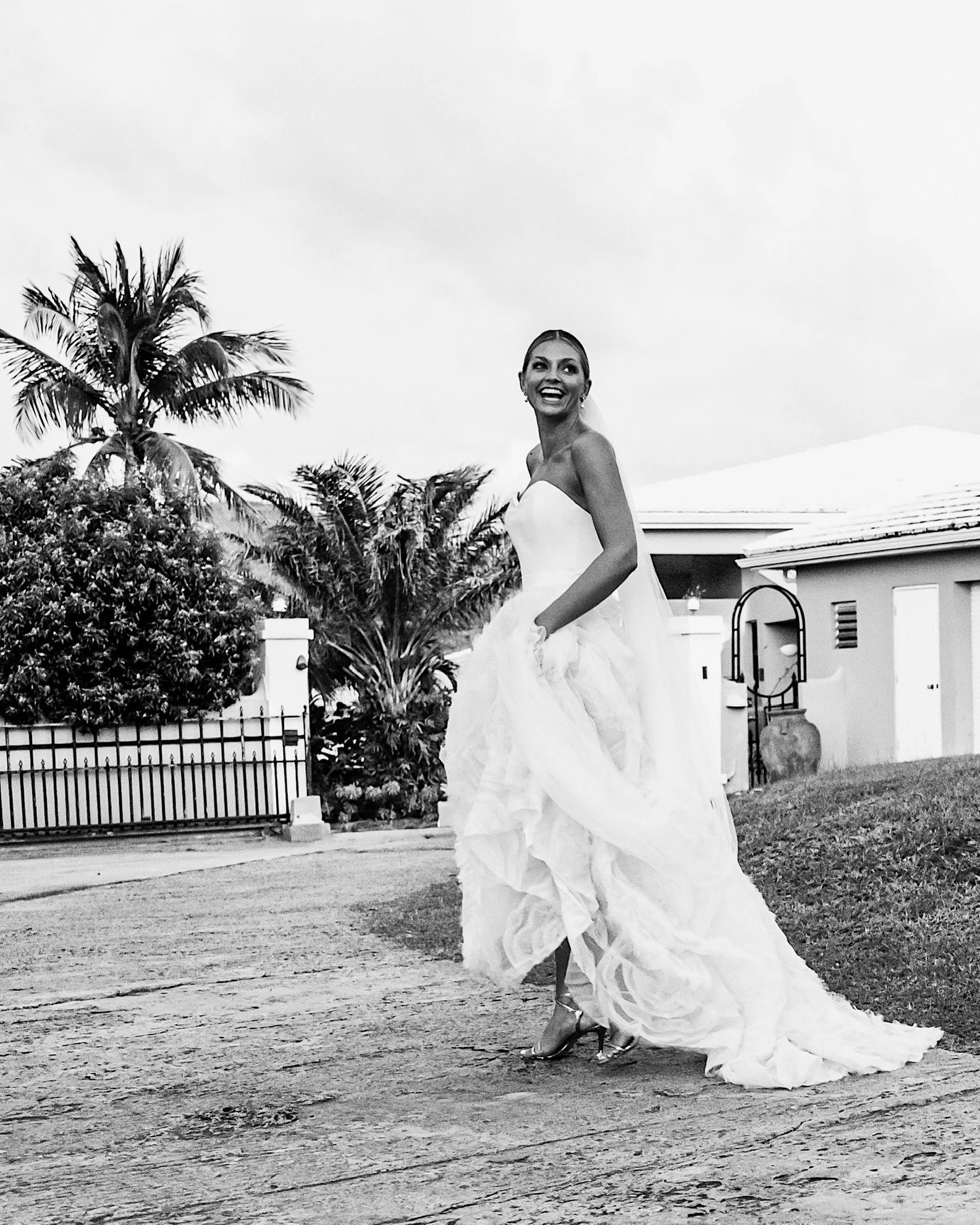 Beautiful bride Emily wore a wedding dress by Halfpenny London