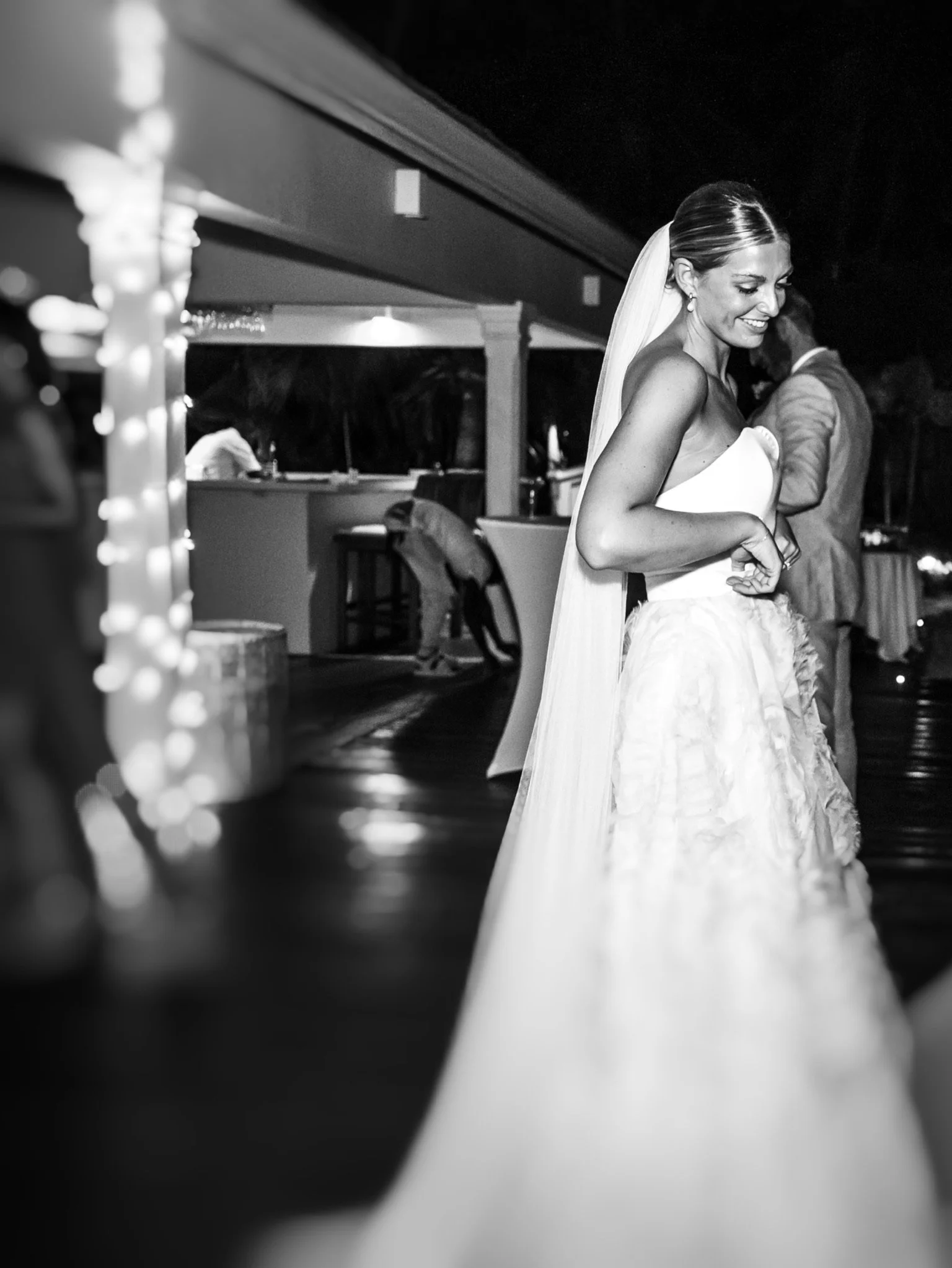 Beautiful bride Emily wore a wedding dress by Halfpenny London
