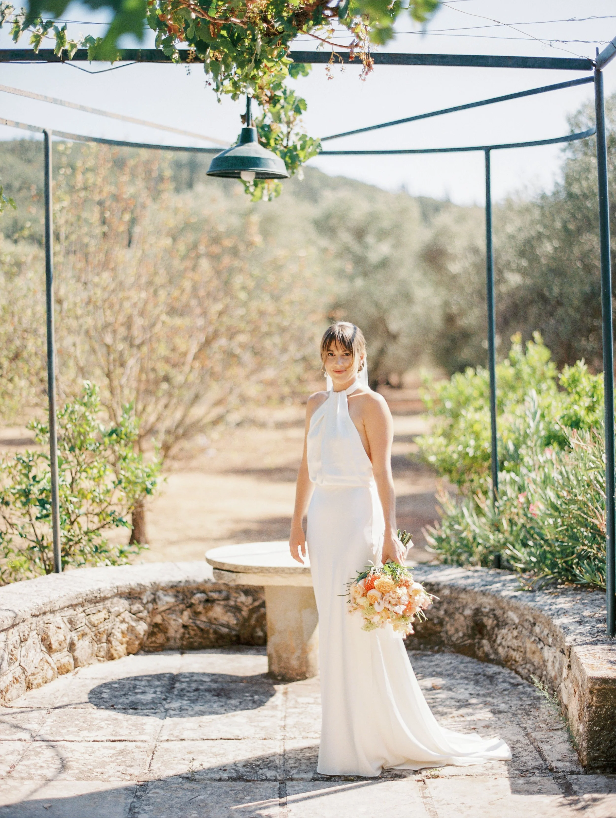 Beautiful bride Ali wore a wedding dress by Halfpenny London