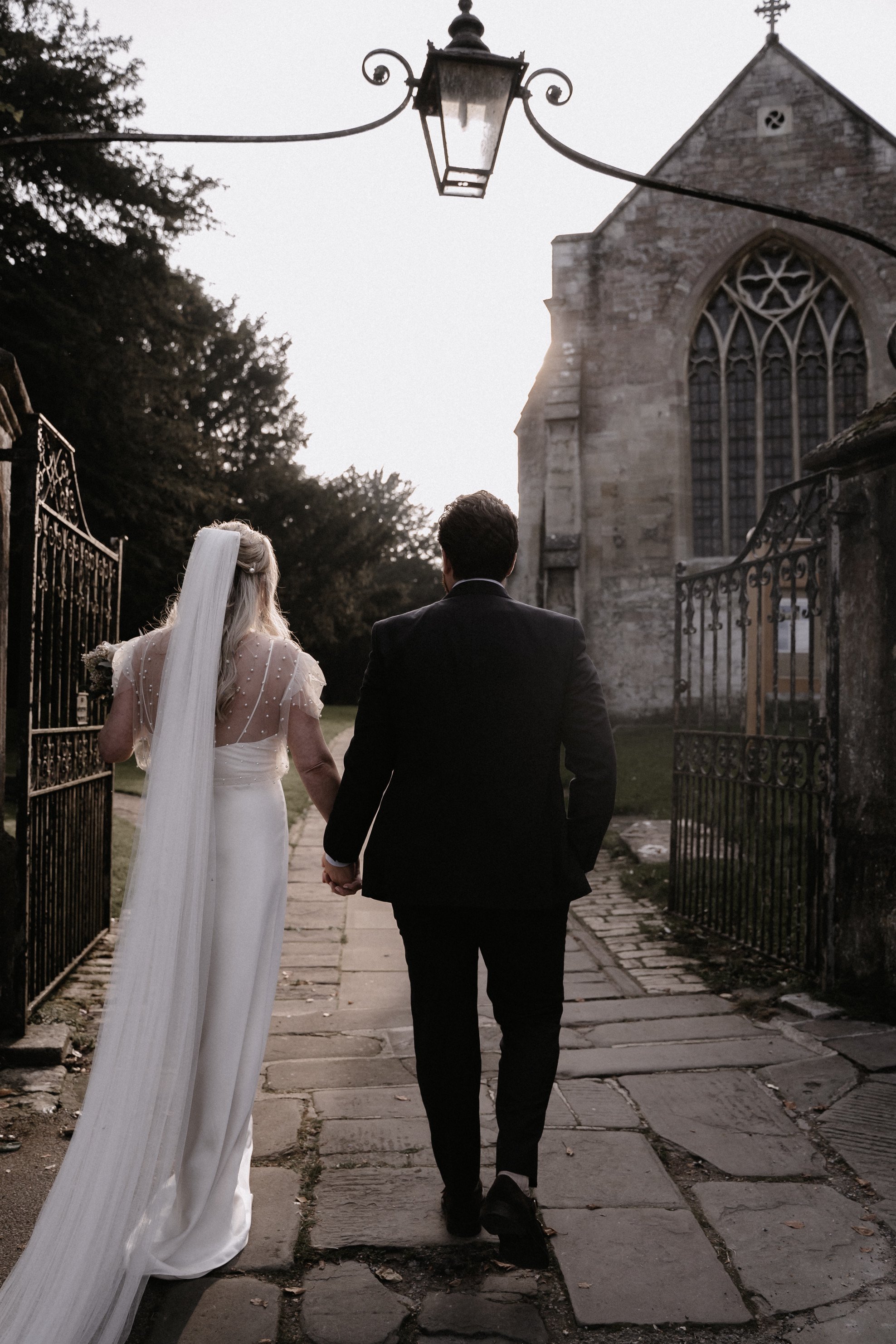 Beautiful bride Sarah wore a wedding dress by Halfpenny London