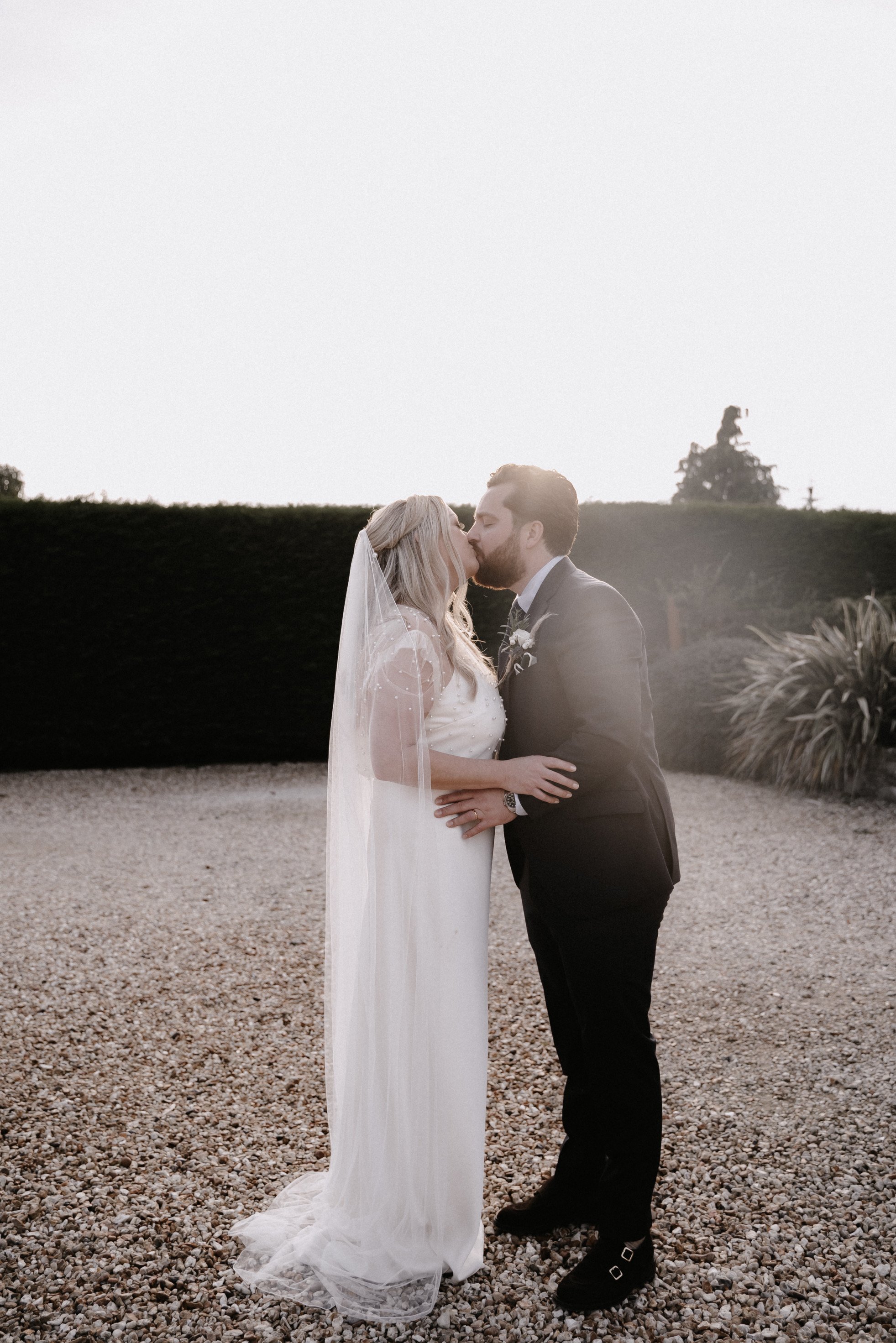 Beautiful bride Sarah wore a wedding dress by Halfpenny London