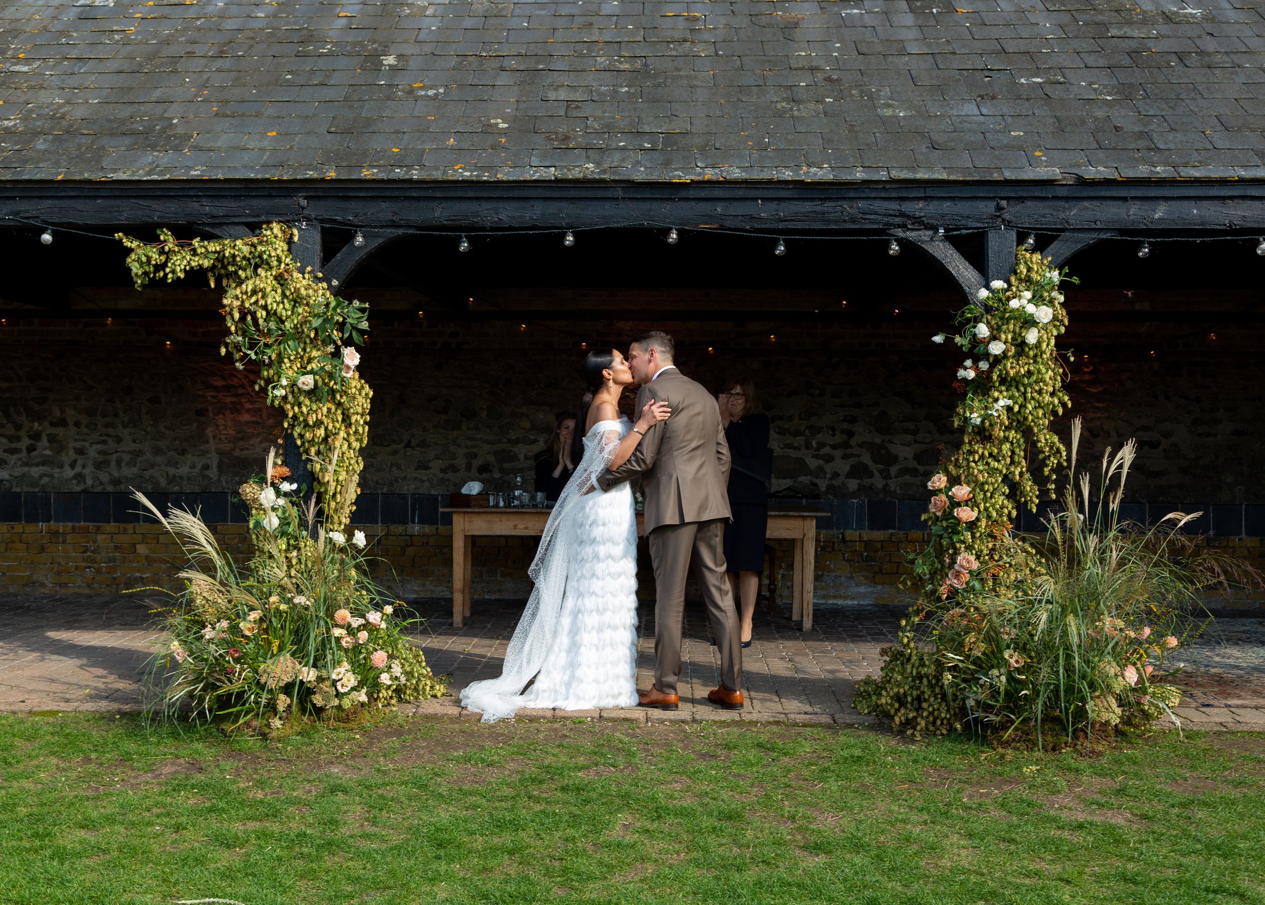 Beautiful bride Jodie wore a wedding dress by Halfpenny London