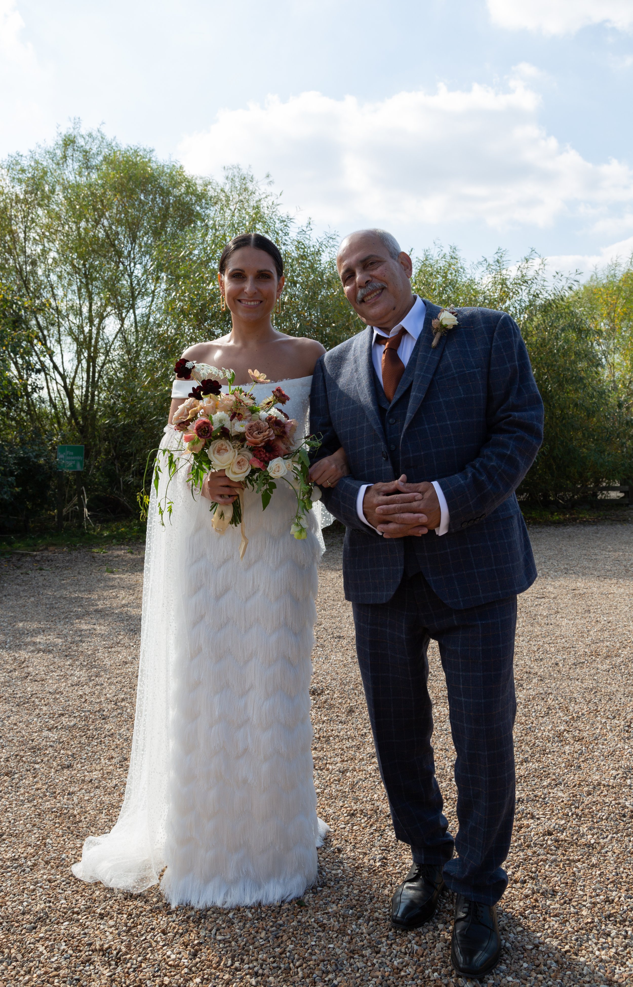 Beautiful bride Jodie wore a wedding dress by Halfpenny London