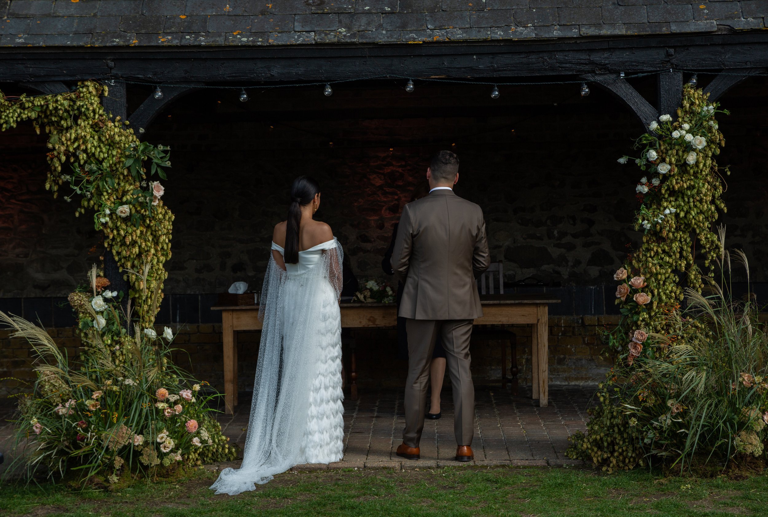 Beautiful bride Jodie wore a wedding dress by Halfpenny London