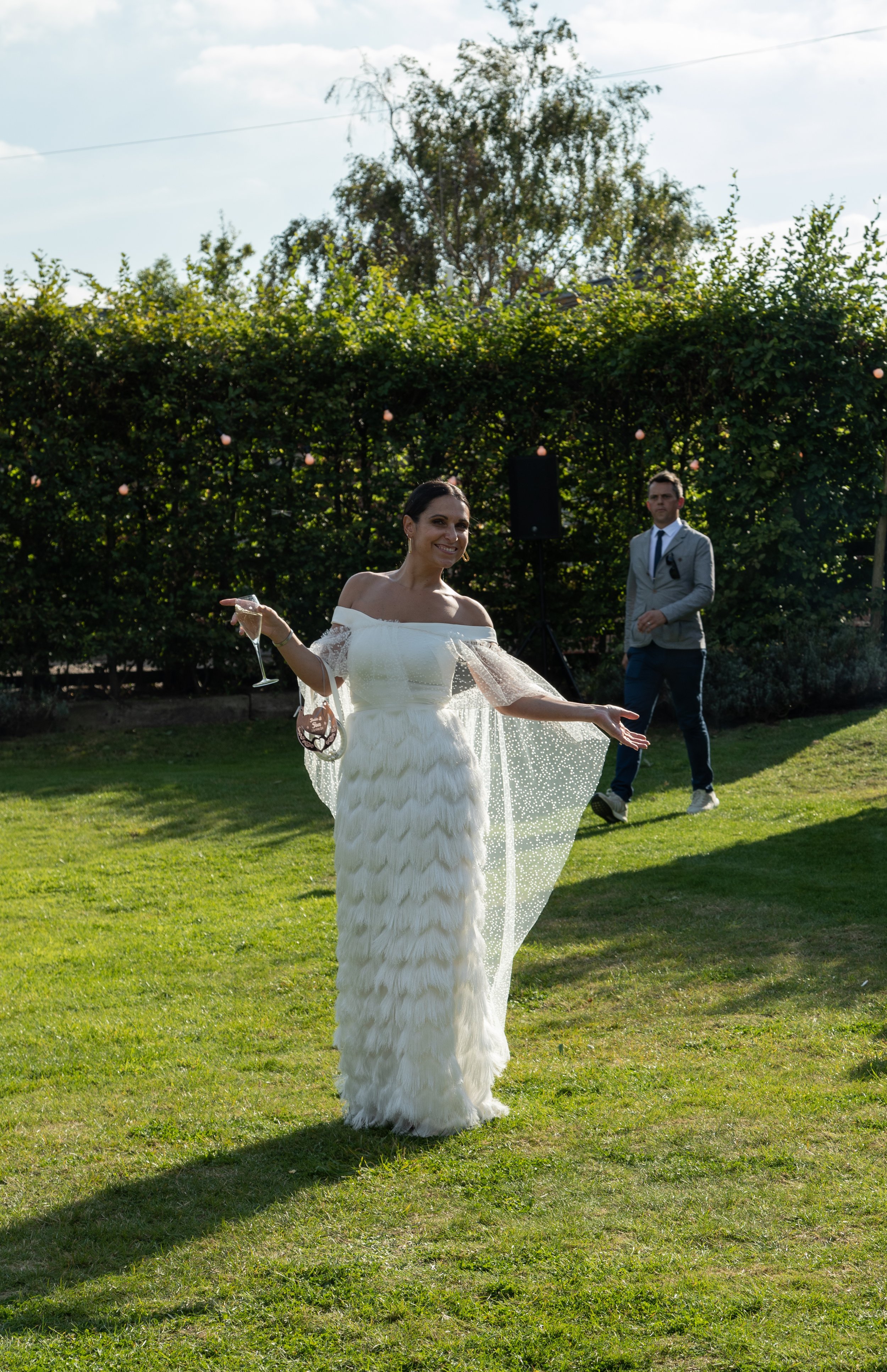 Beautiful bride Jodie wore a wedding dress by Halfpenny London