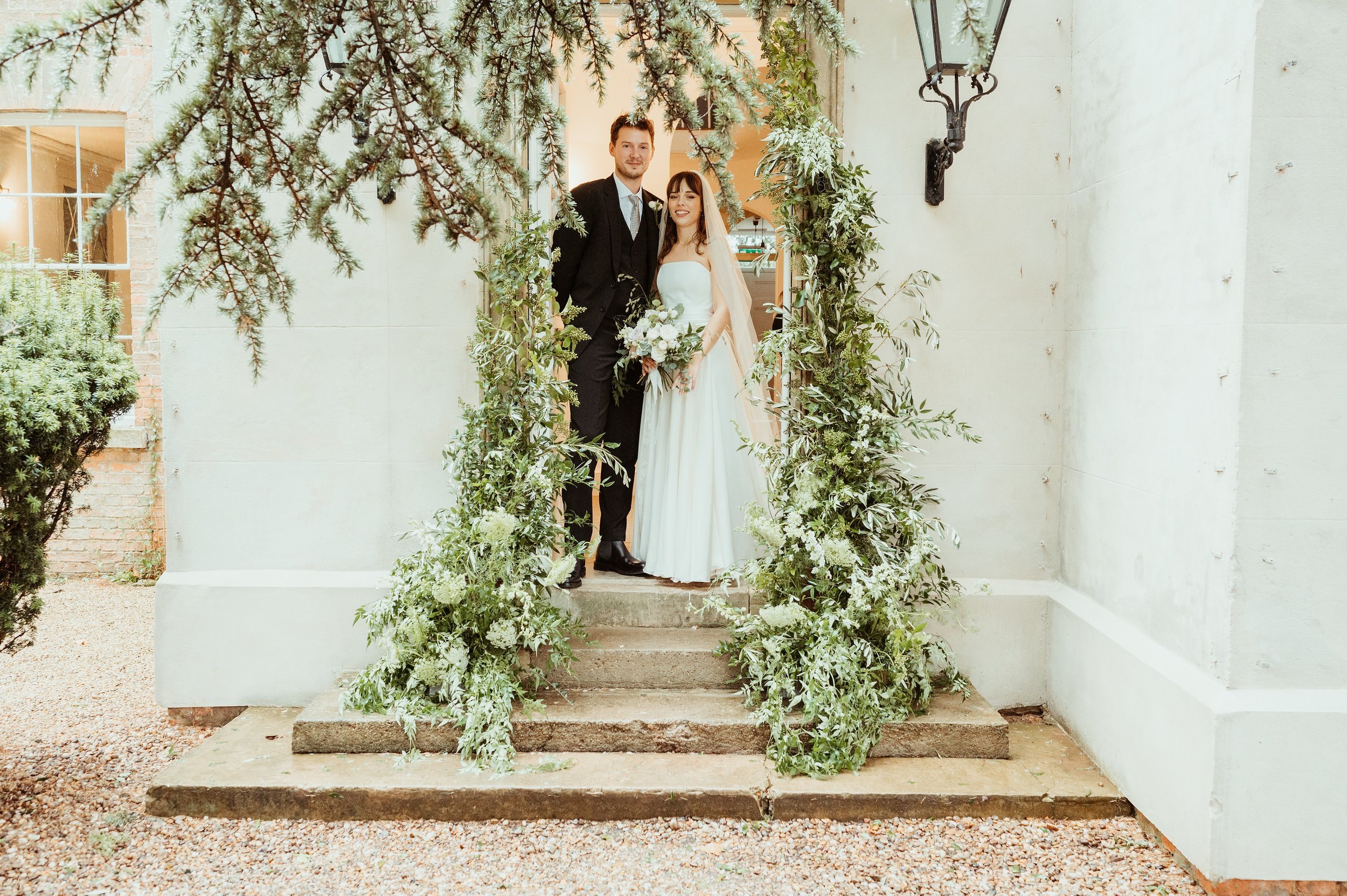 Beautiful bride Lucy wore a wedding dress by Halfpenny London