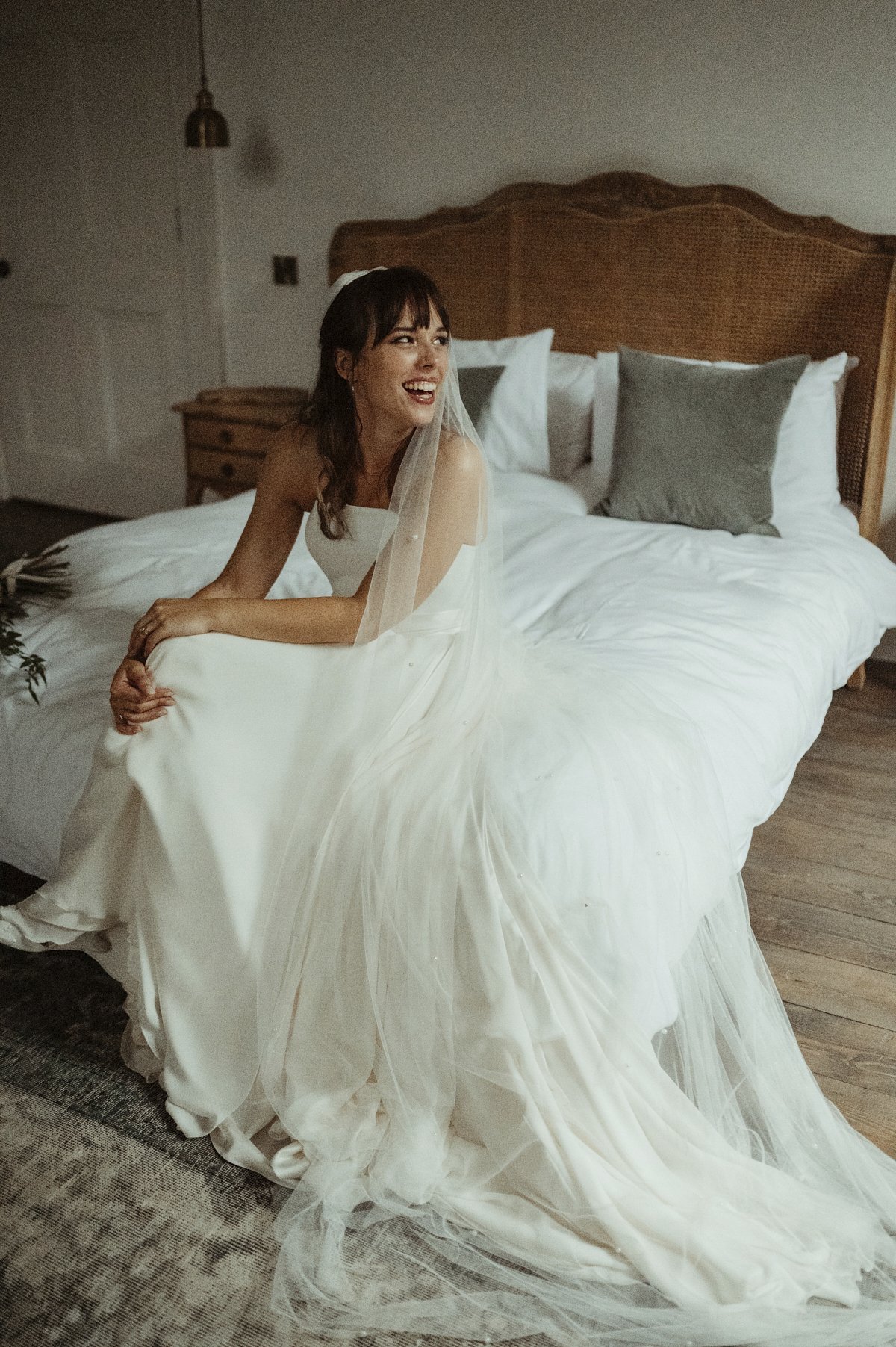 Beautiful bride Lucy wore a wedding dress by Halfpenny London