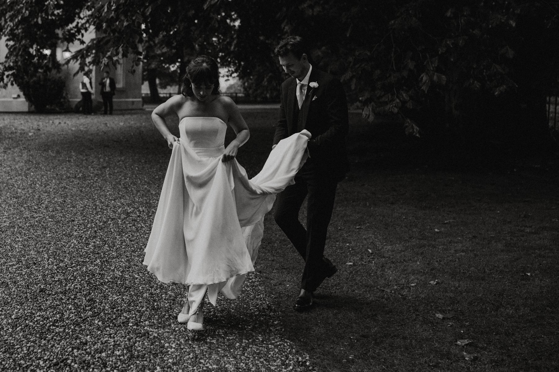 Beautiful bride Lucy wore a wedding dress by Halfpenny London