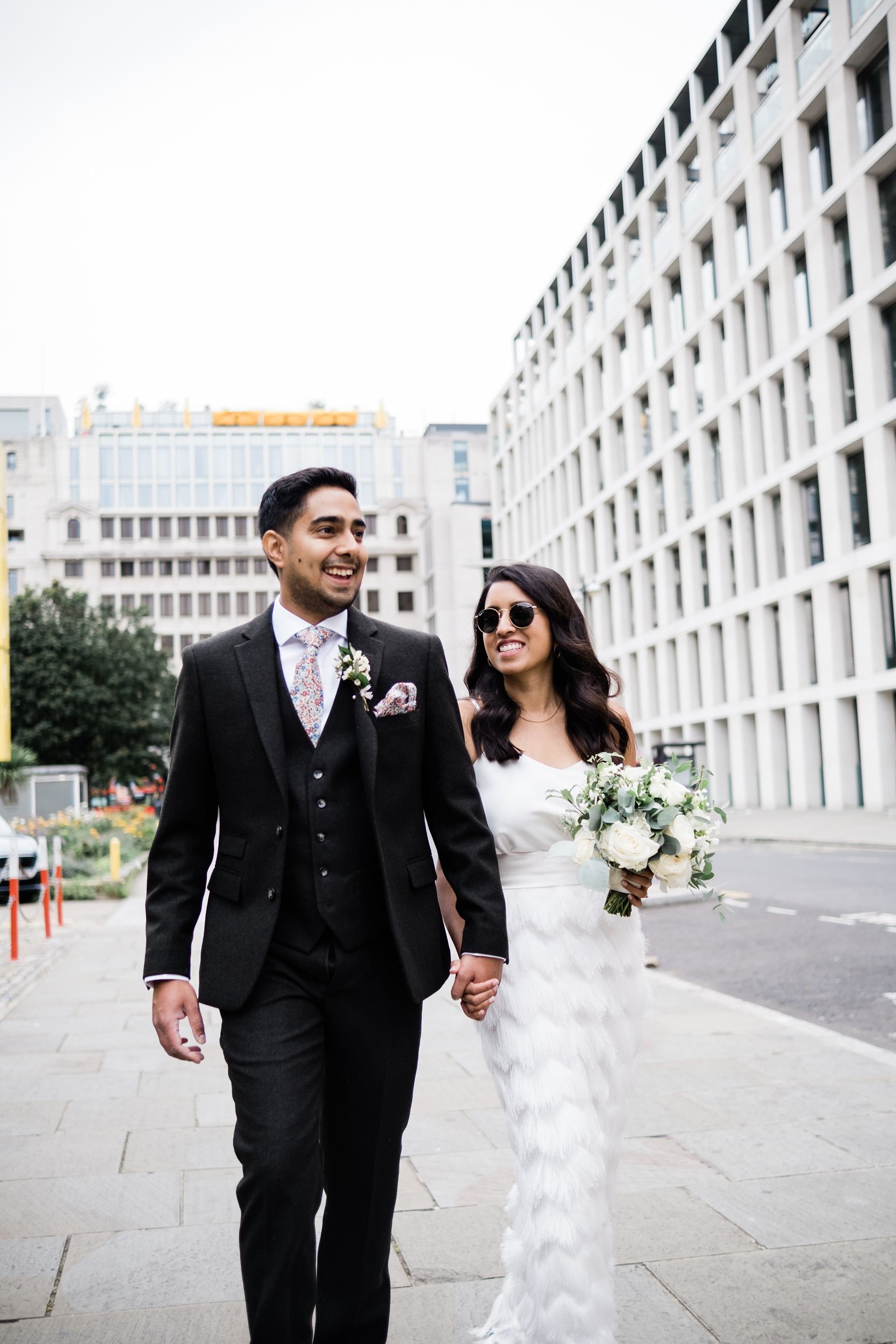 Beautiful bride Kaiyil wore a wedding dress by Halfpenny London