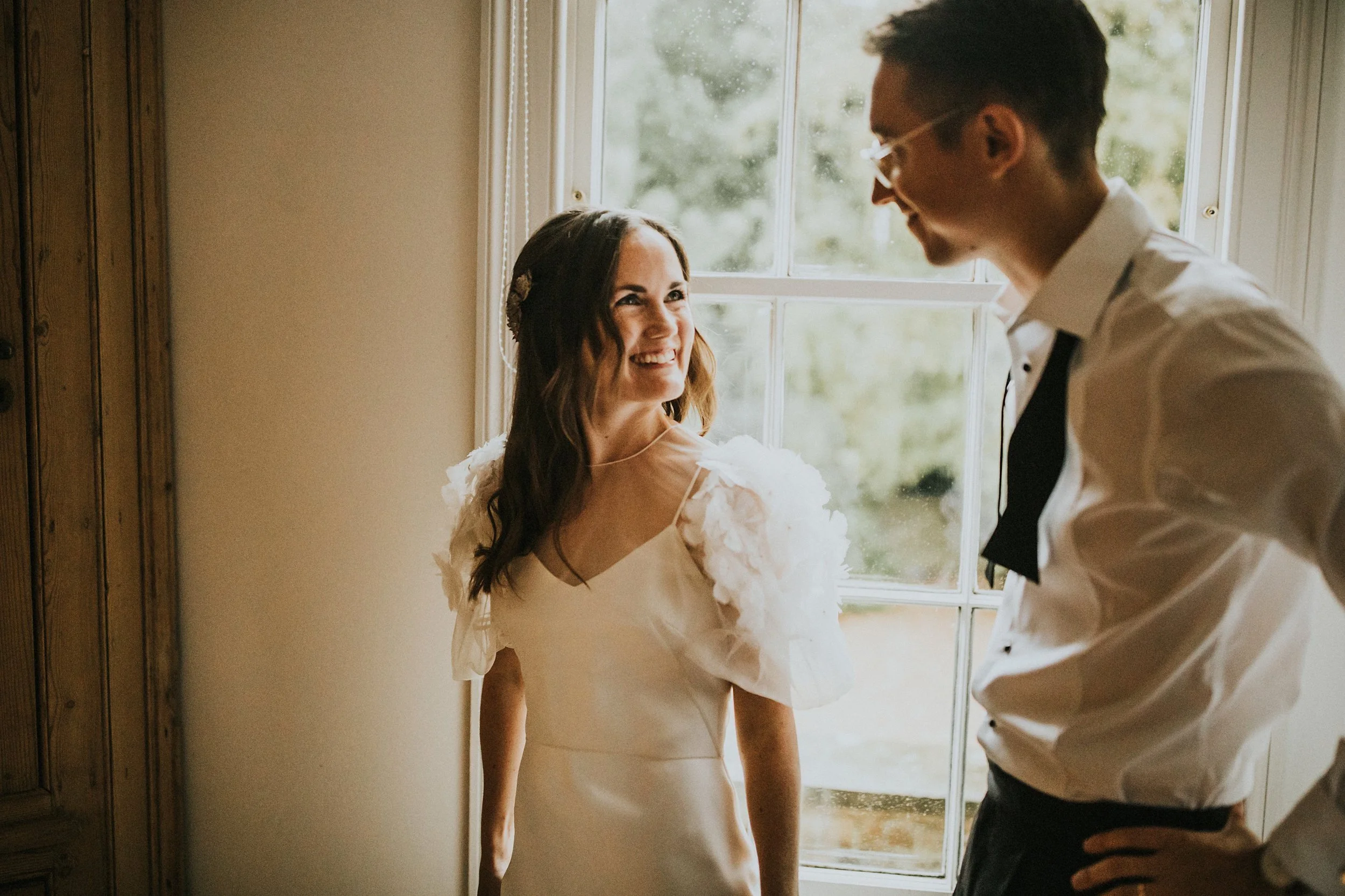 Beautiful bride Chloe wore a wedding dress by Halfpenny London