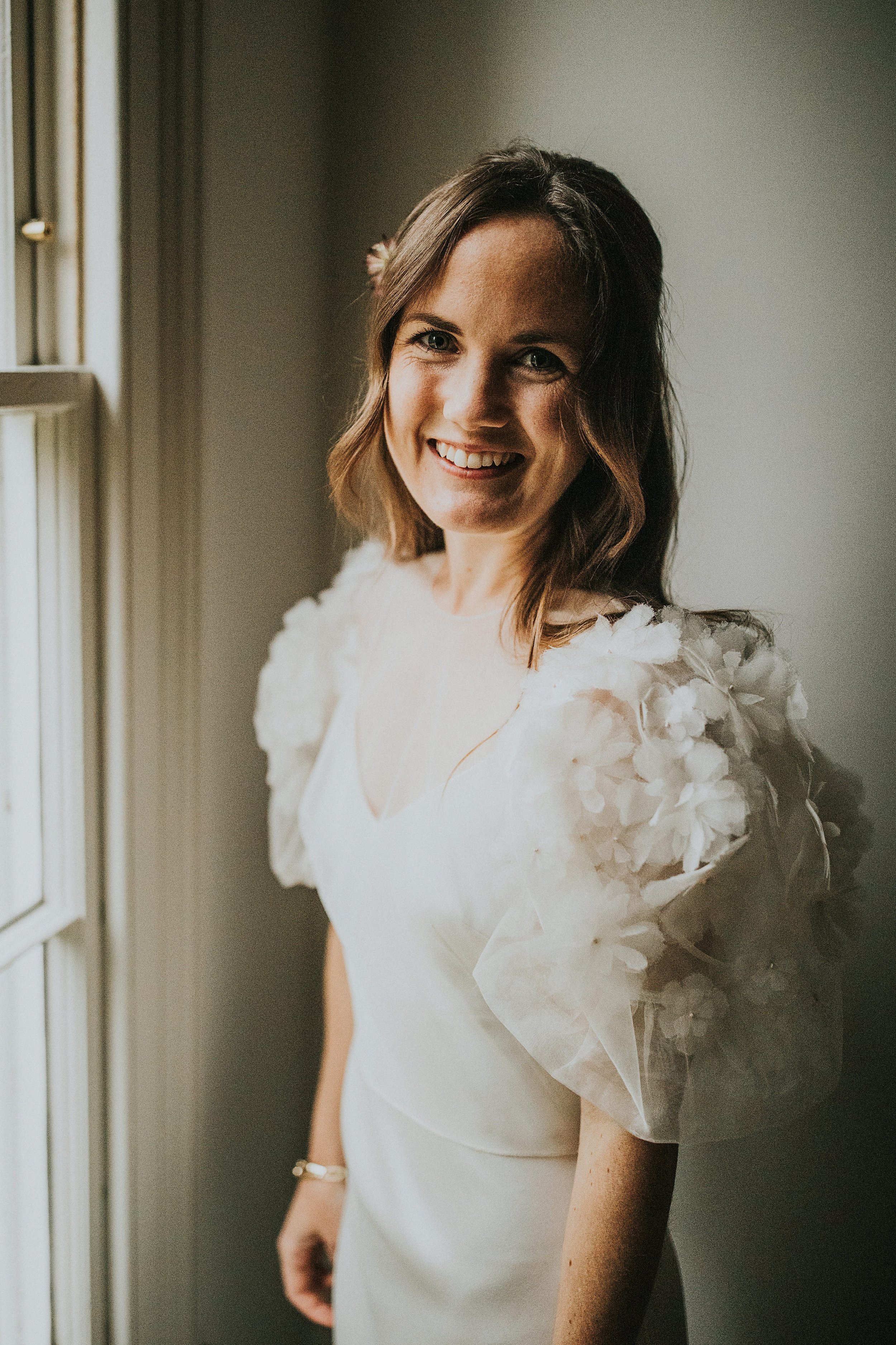 Beautiful bride Chloe wore a wedding dress by Halfpenny London