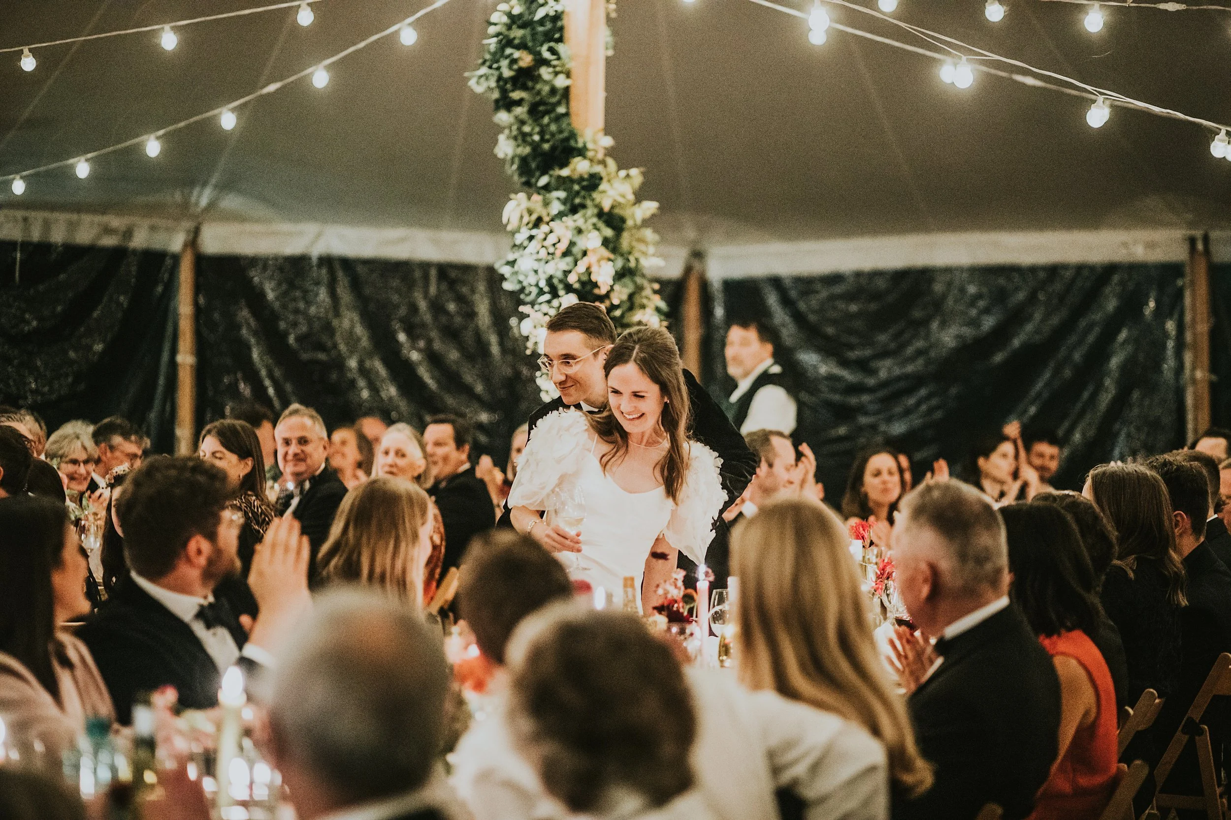 Beautiful bride Chloe wore a wedding dress by Halfpenny London