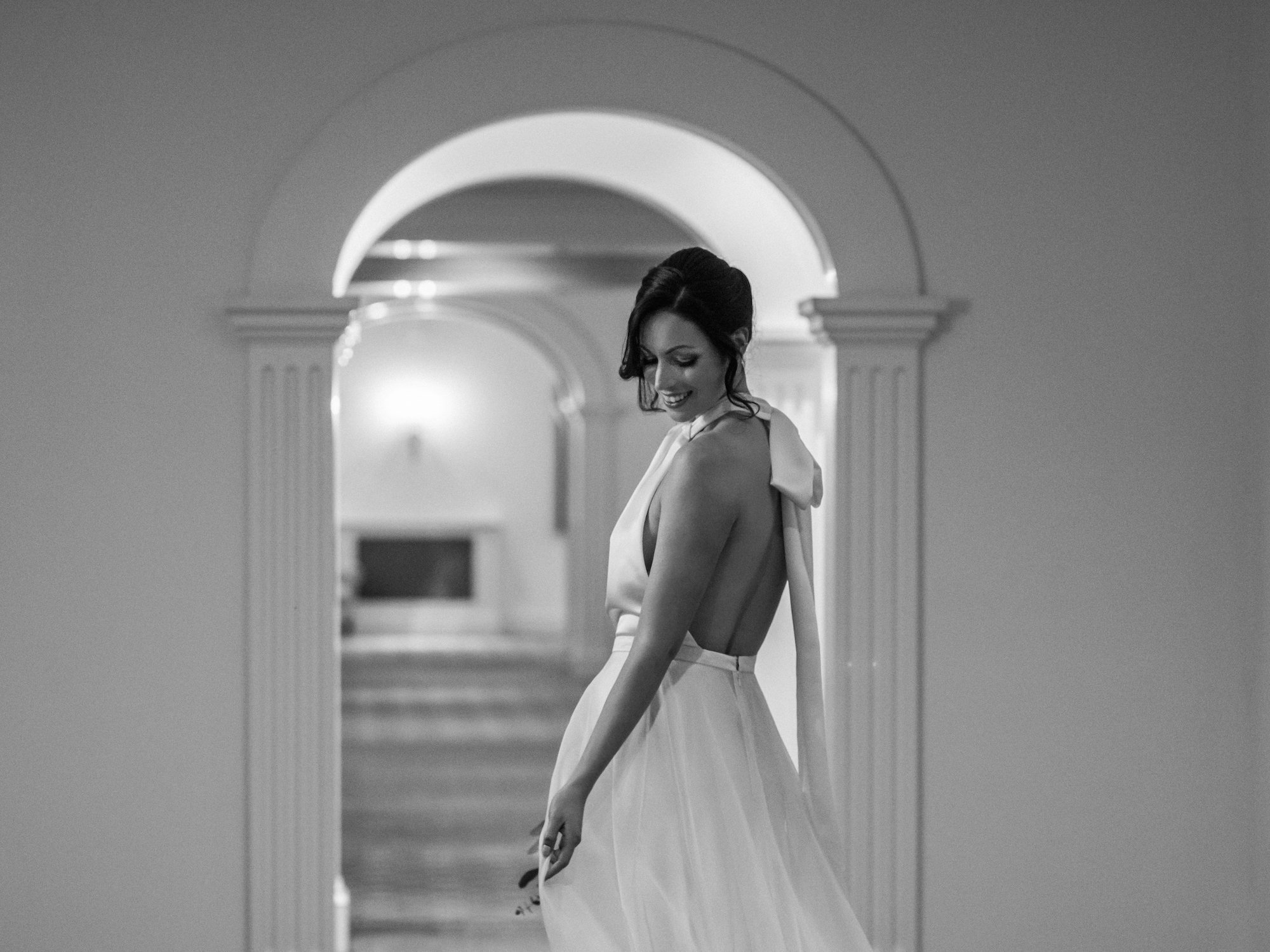 Beautiful bride Amy wore a wedding dress by Halfpenny London