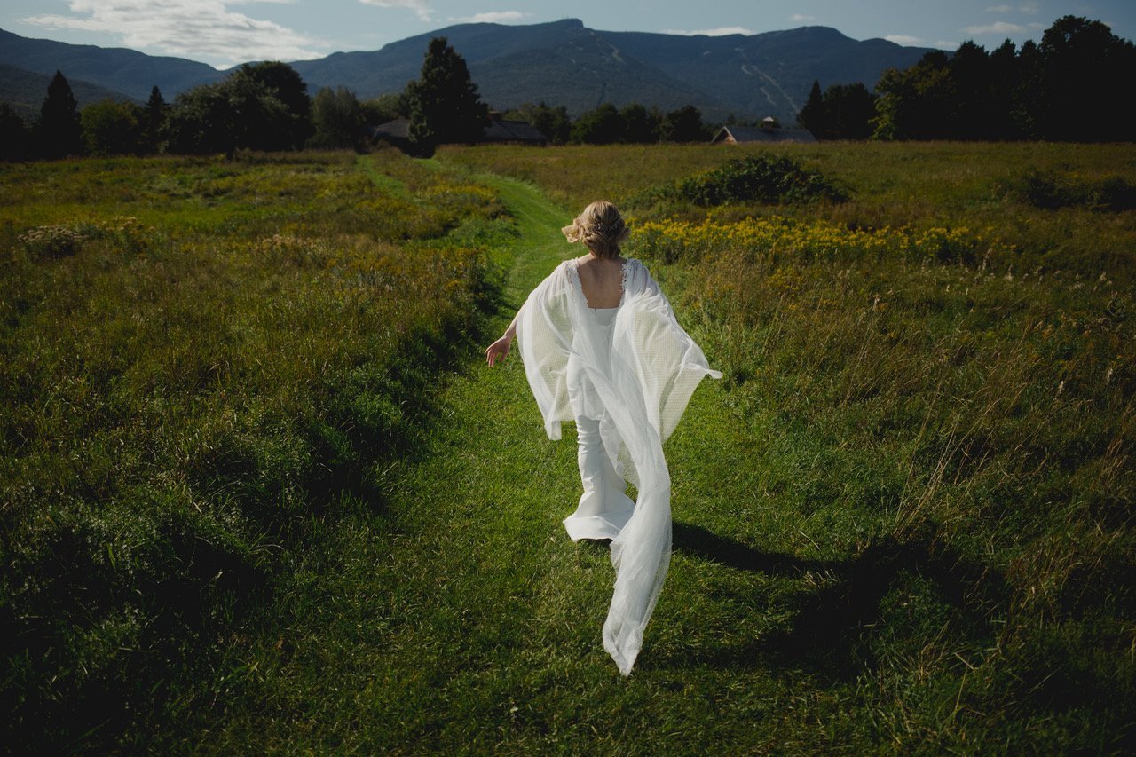 Beautiful bride Sonja wore a wedding dress by Halfpenny London