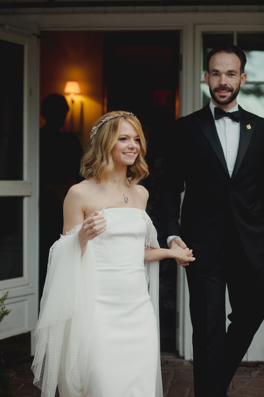 Beautiful bride Sonja wore a wedding dress by Halfpenny London