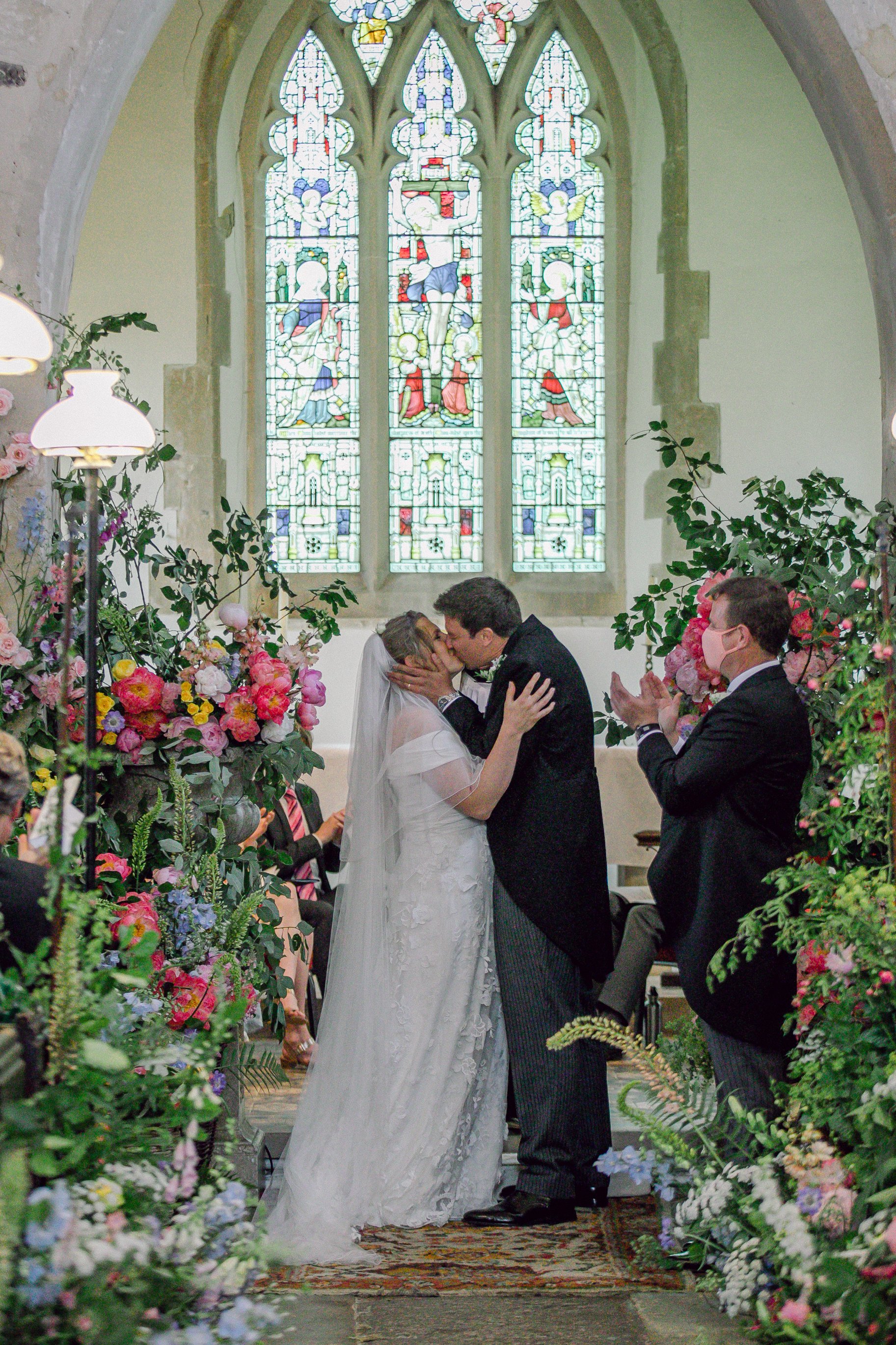 Beautiful bride Lucy wore a wedding dress by Halfpenny London