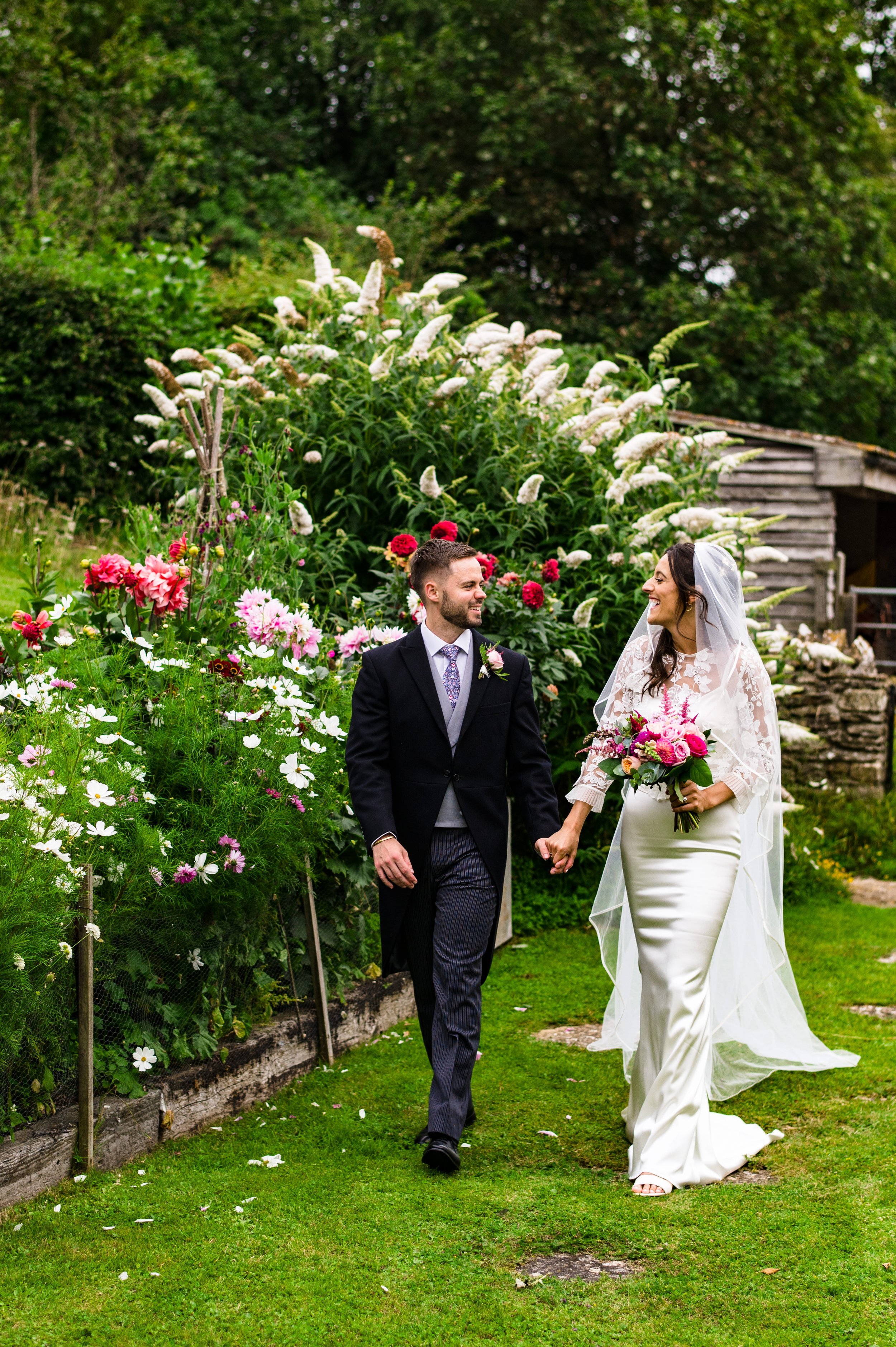 Beautiful bride Emily wore a wedding dress by Halfpenny London