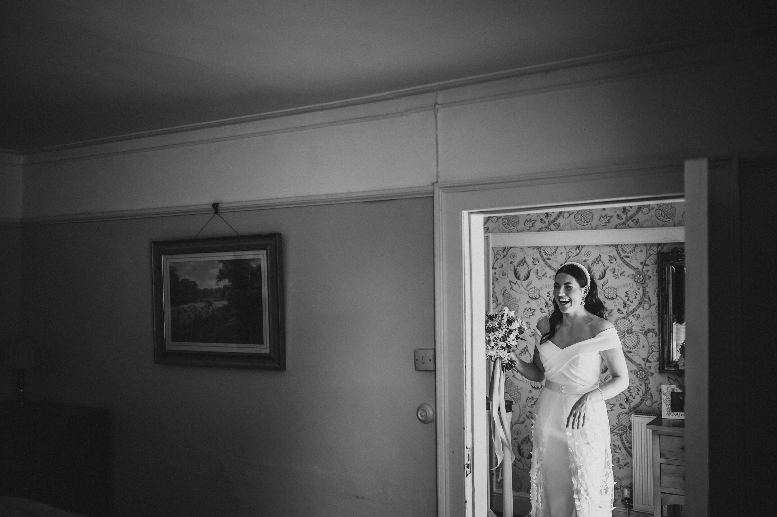 Beautiful bride Alicia wore a wedding dress by Halfpenny London