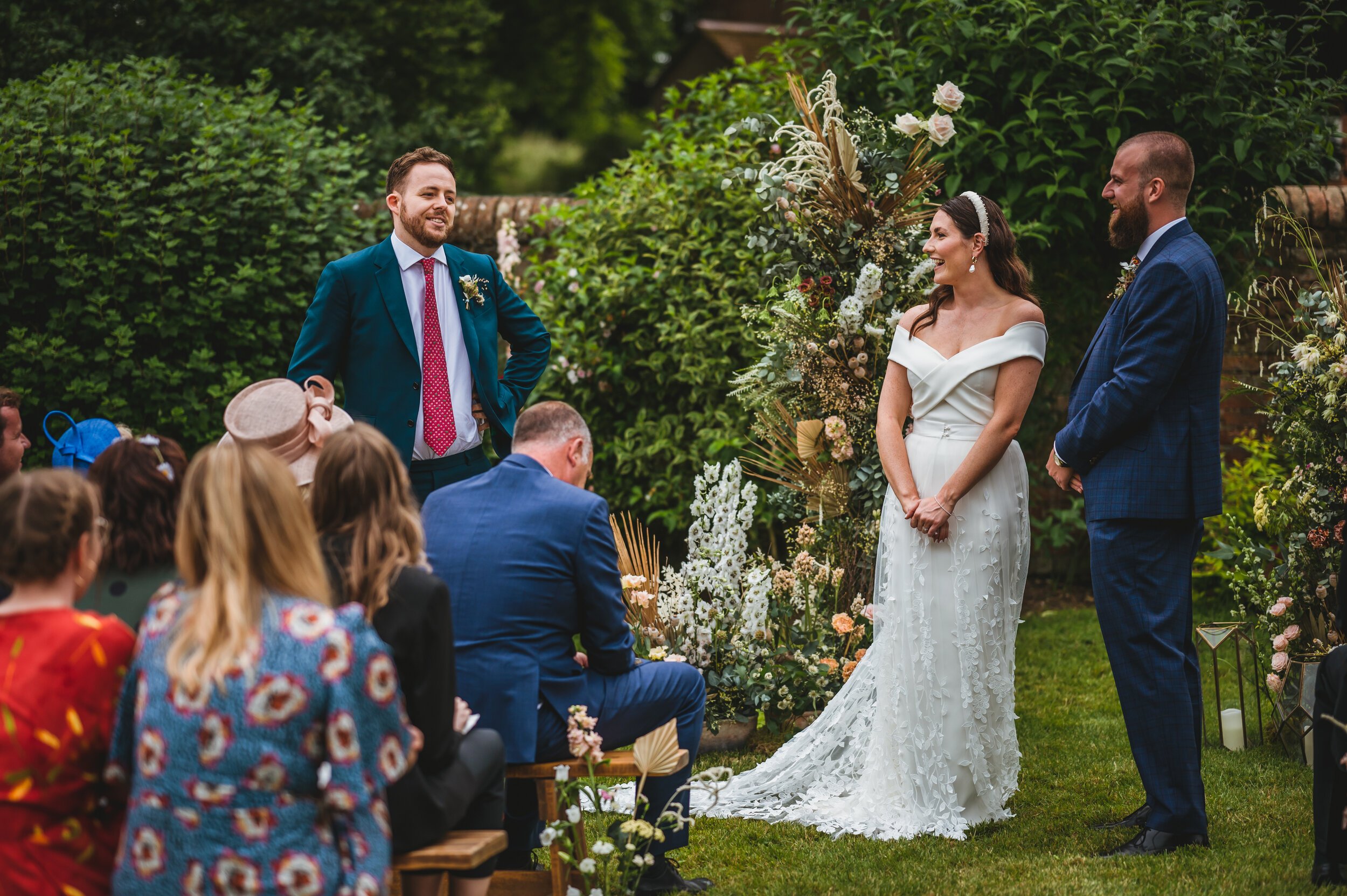 Beautiful bride Alicia wore a wedding dress by Halfpenny London