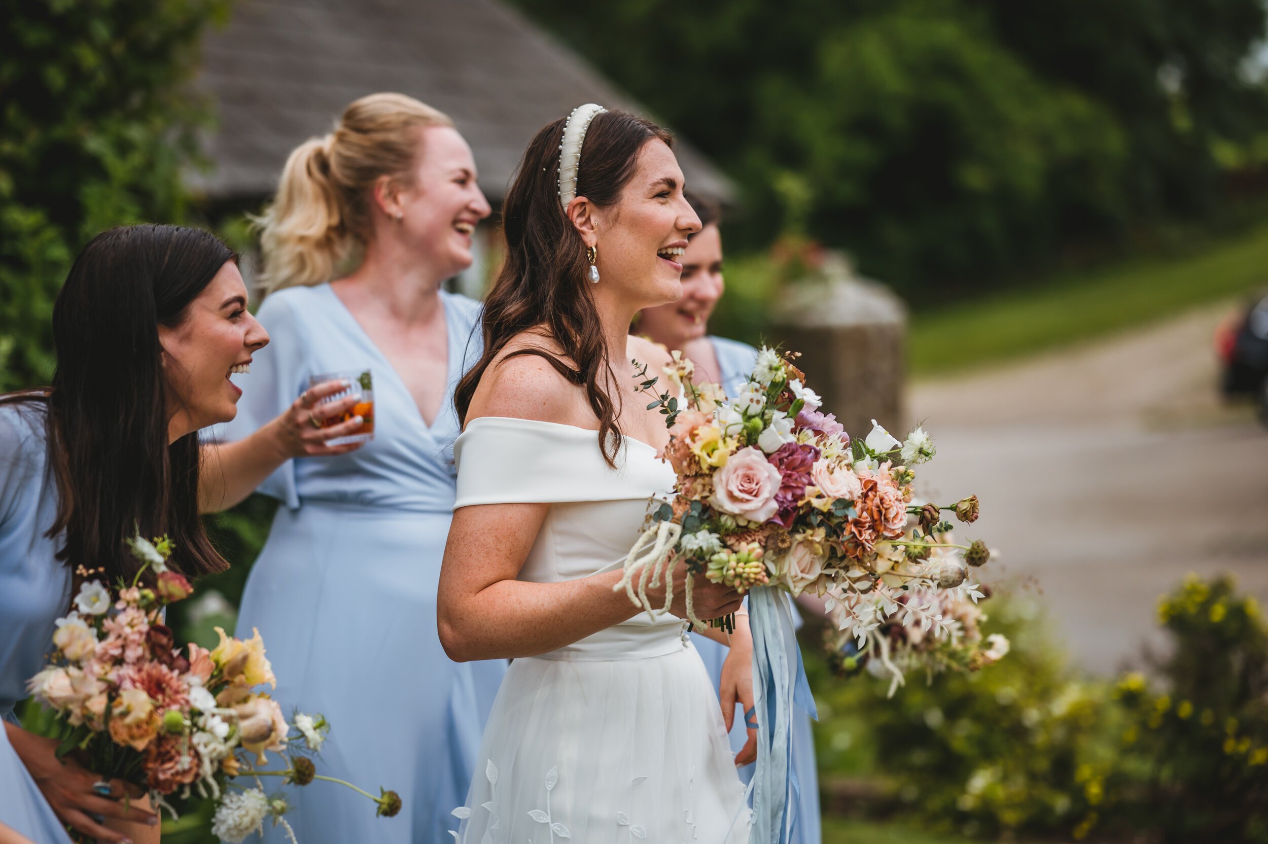 Beautiful bride Alicia wore a wedding dress by Halfpenny London