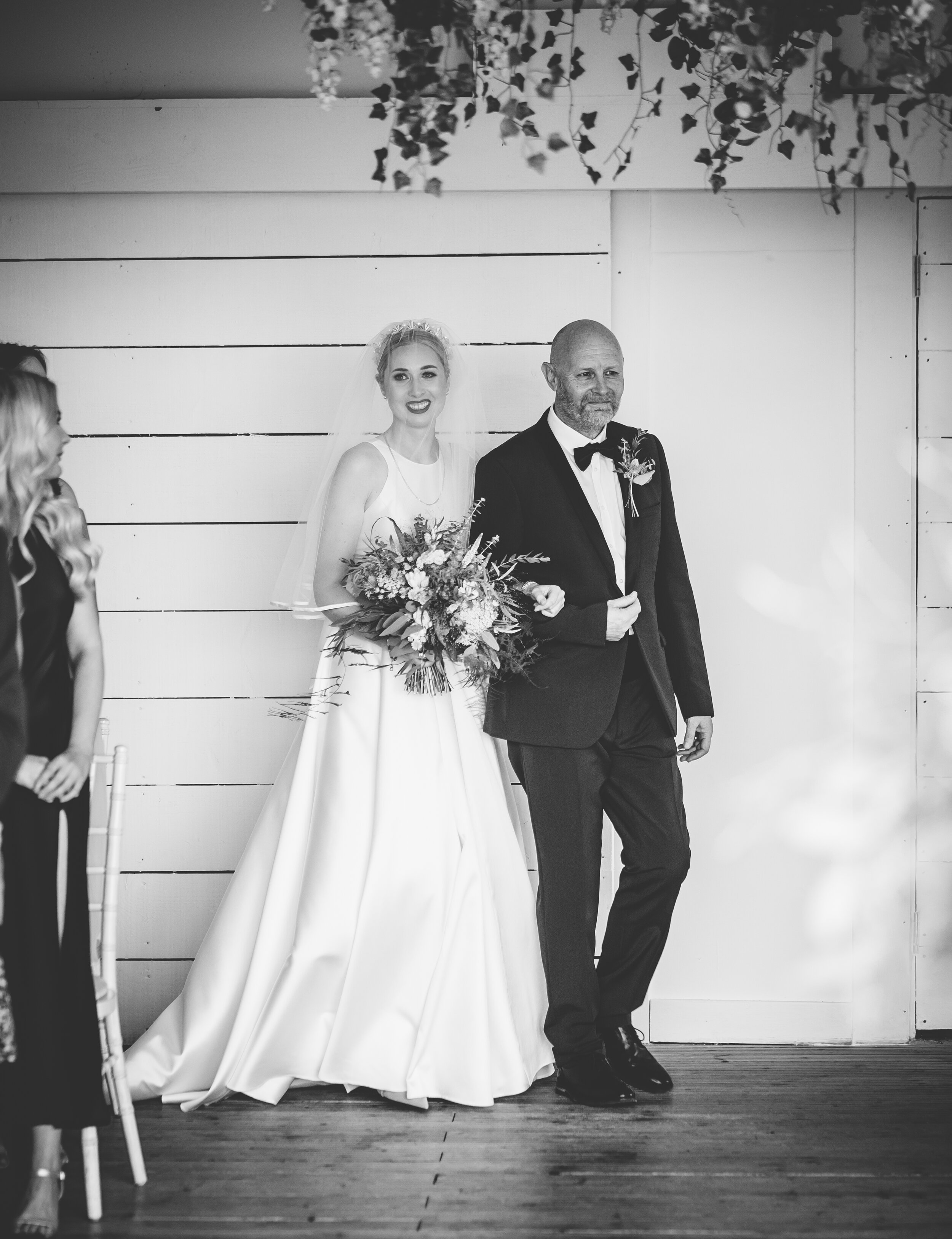 Beautiful bride Jessica wore the Oak wedding dress by Halfpenny London