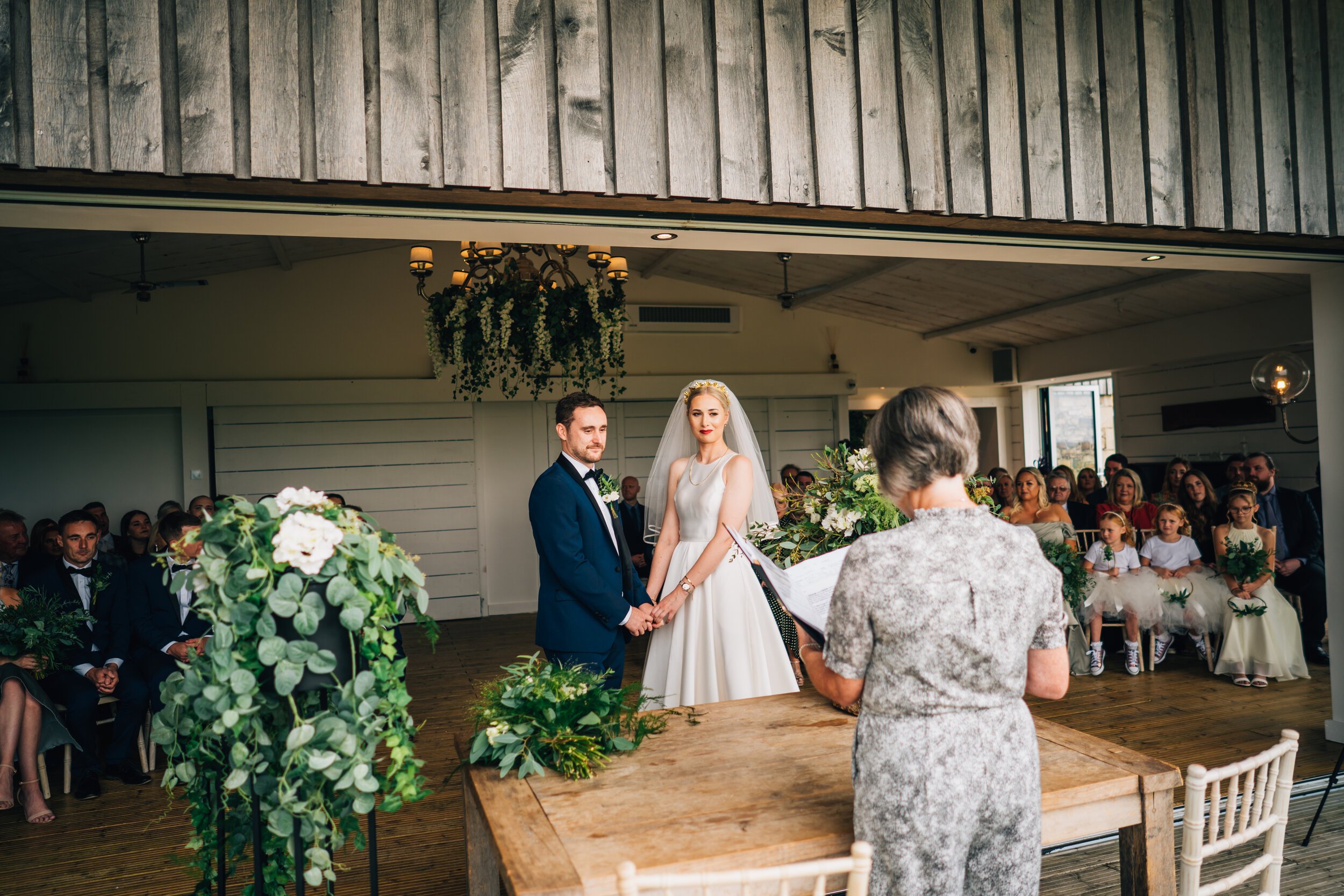 Beautiful bride Jessica wore the Oak wedding dress by Halfpenny London