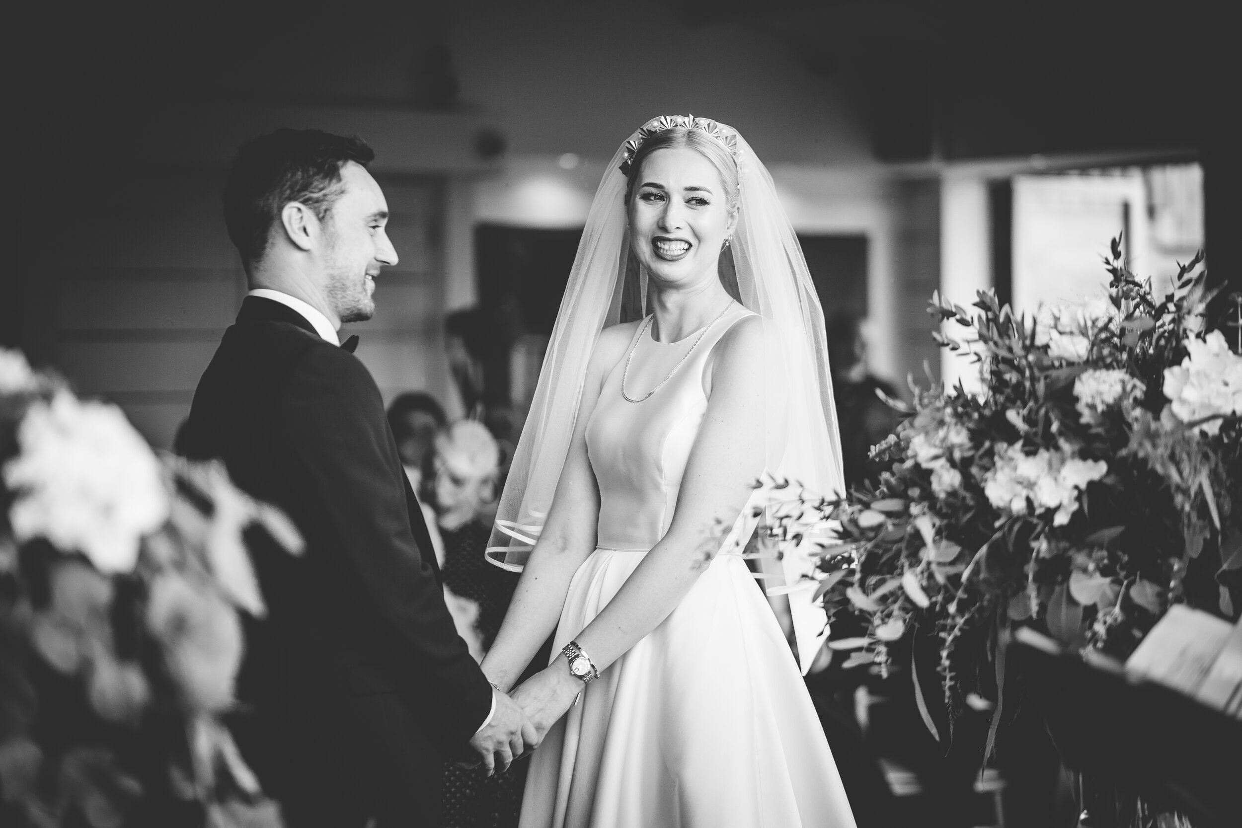 Beautiful bride Jessica wore the Oak wedding dress by Halfpenny London