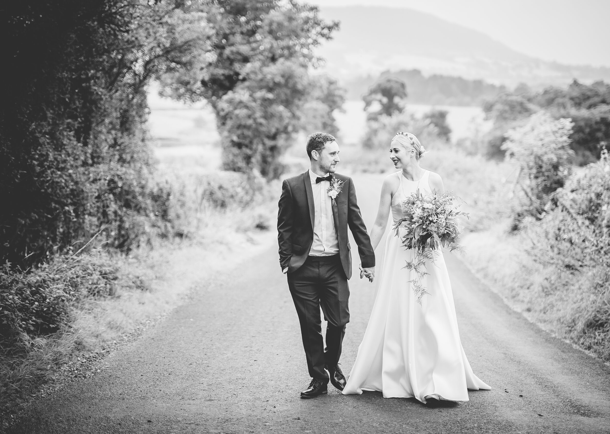 Beautiful bride Jessica wore the Oak wedding dress by Halfpenny London