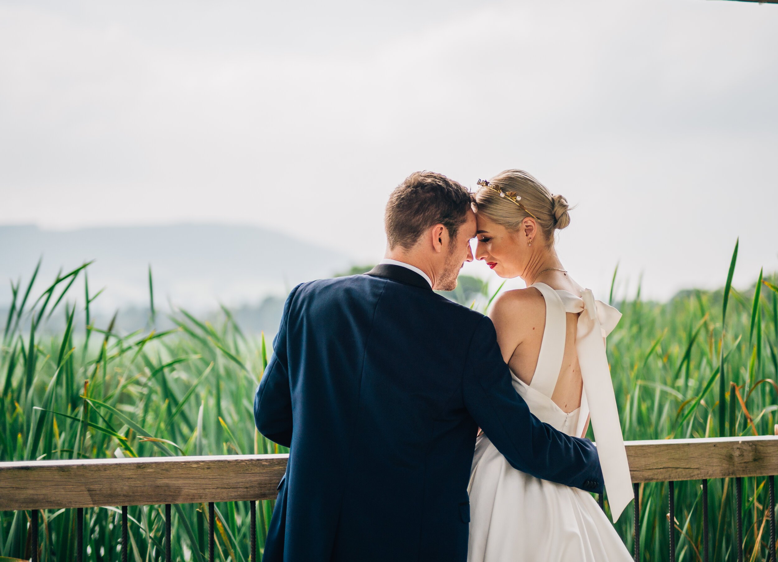 Beautiful bride Jessica wore the Oak wedding dress by Halfpenny London