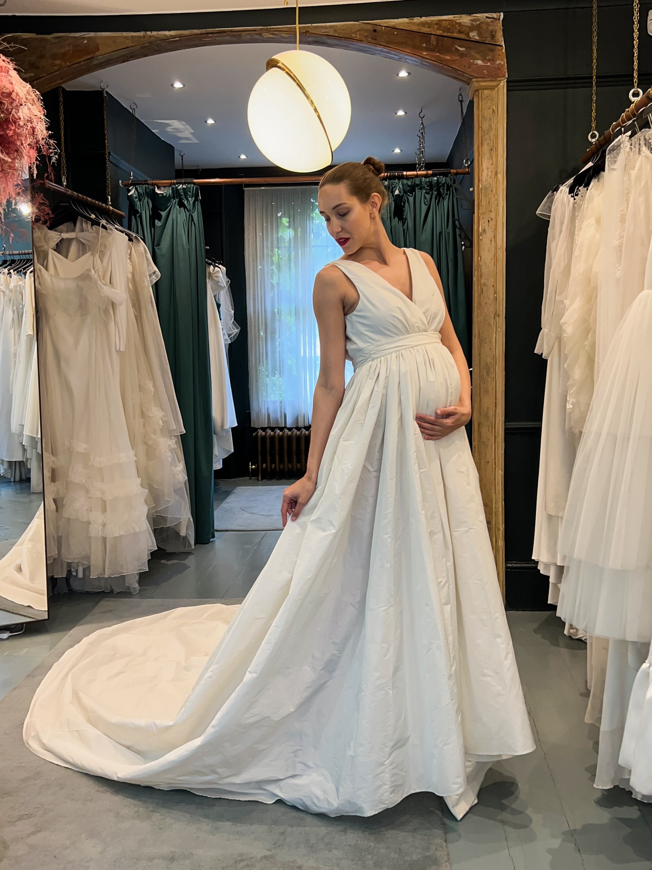Wedding dress advice | What to do if you become pregnant before your wedding | Halfpenny London