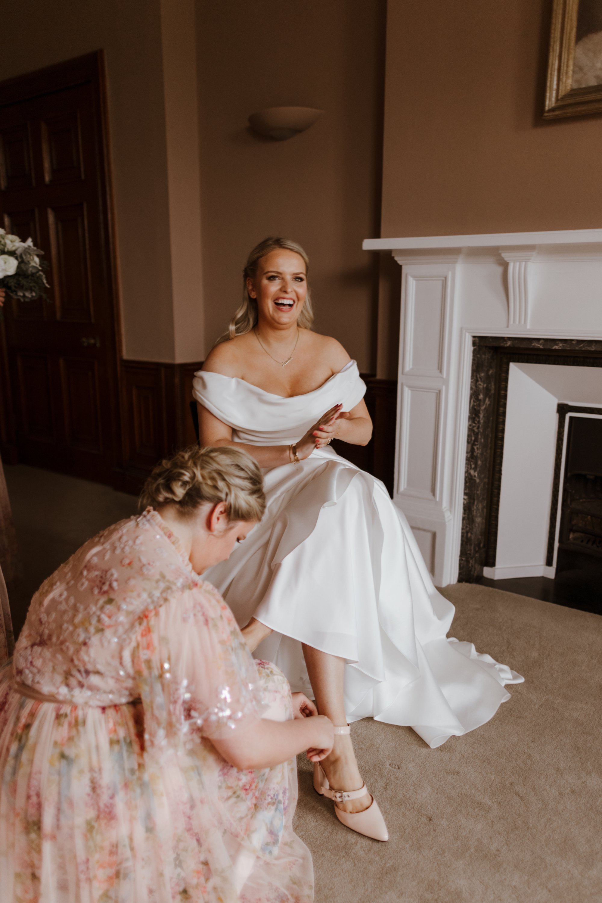 Beautiful bride Alex Light wore a wedding dress by Halfpenny London