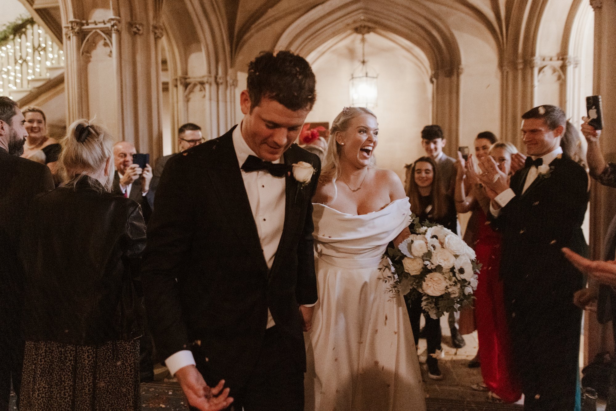 Beautiful bride Alex Light wore a wedding dress by Halfpenny London