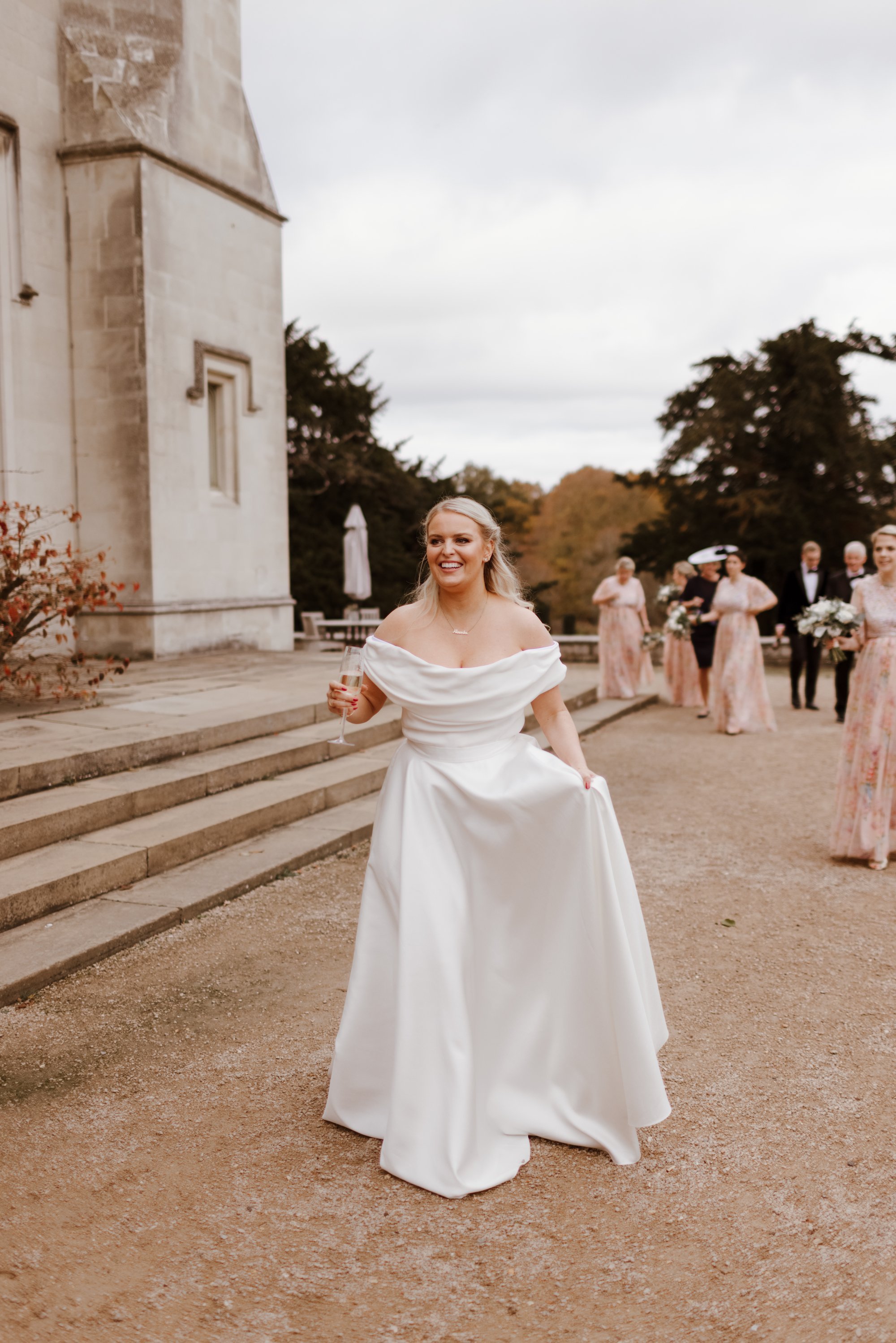 Beautiful bride Alex Light wore a wedding dress by Halfpenny London