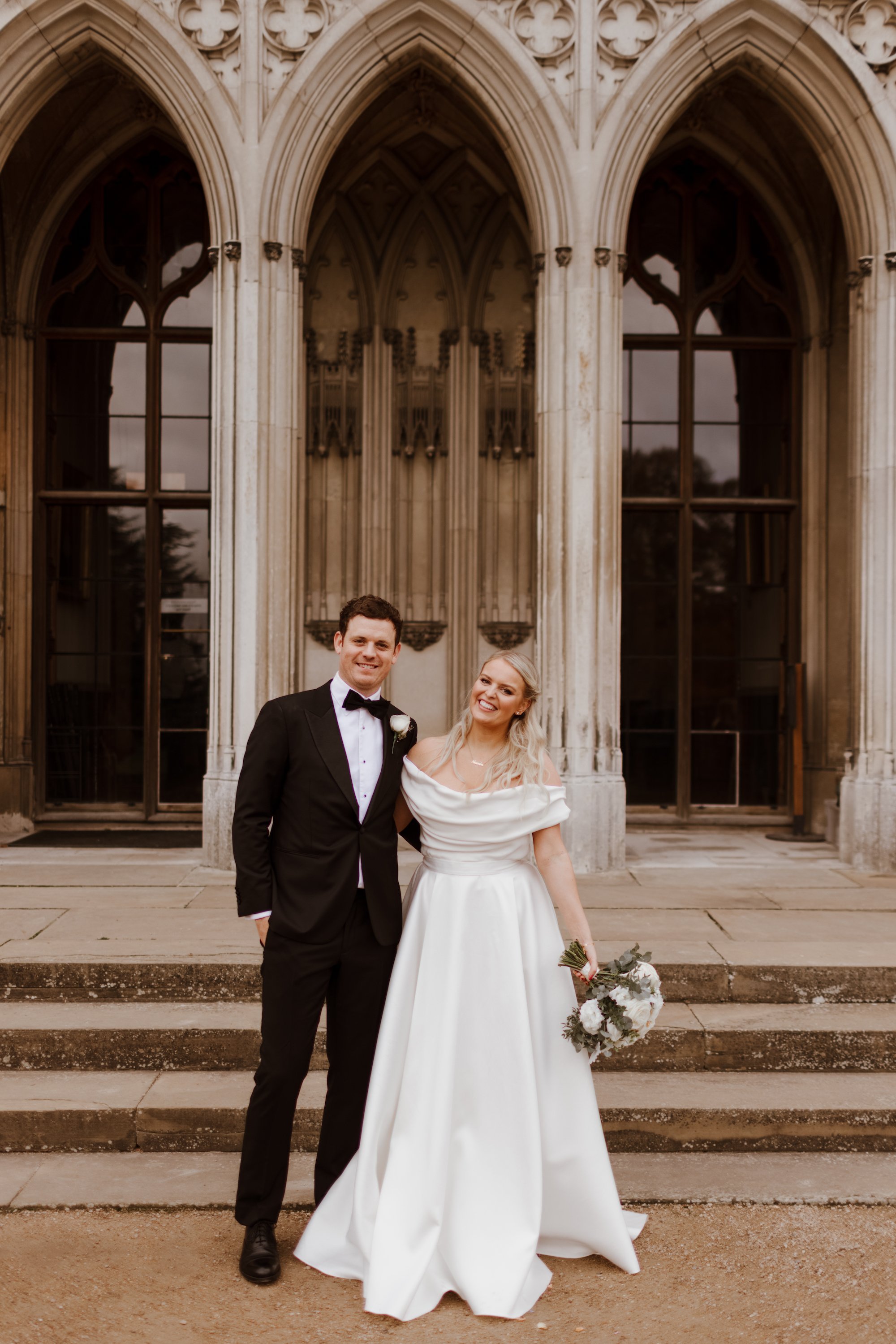 Beautiful bride Alex Light wore a wedding dress by Halfpenny London