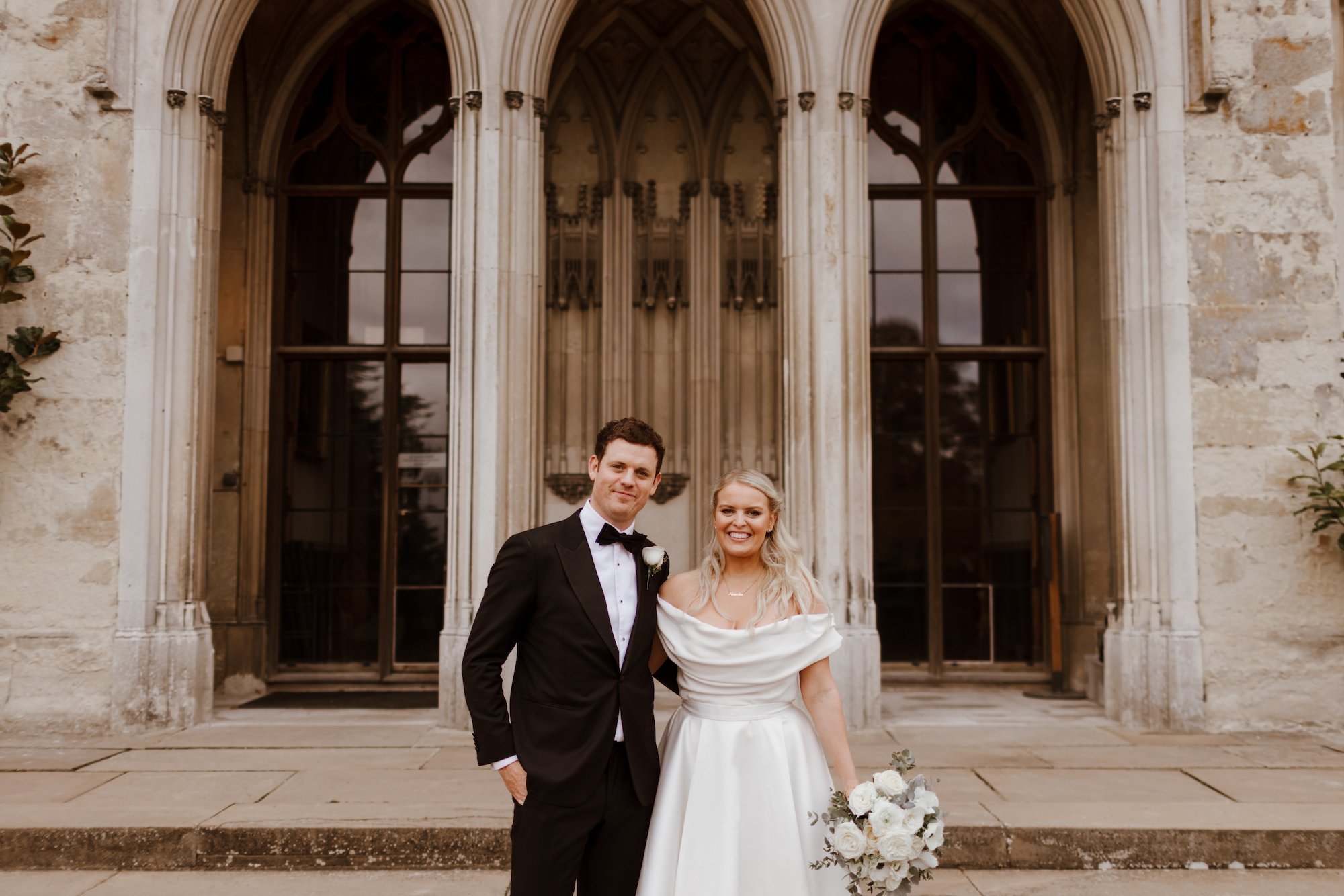 Beautiful bride Alex Light wore a wedding dress by Halfpenny London