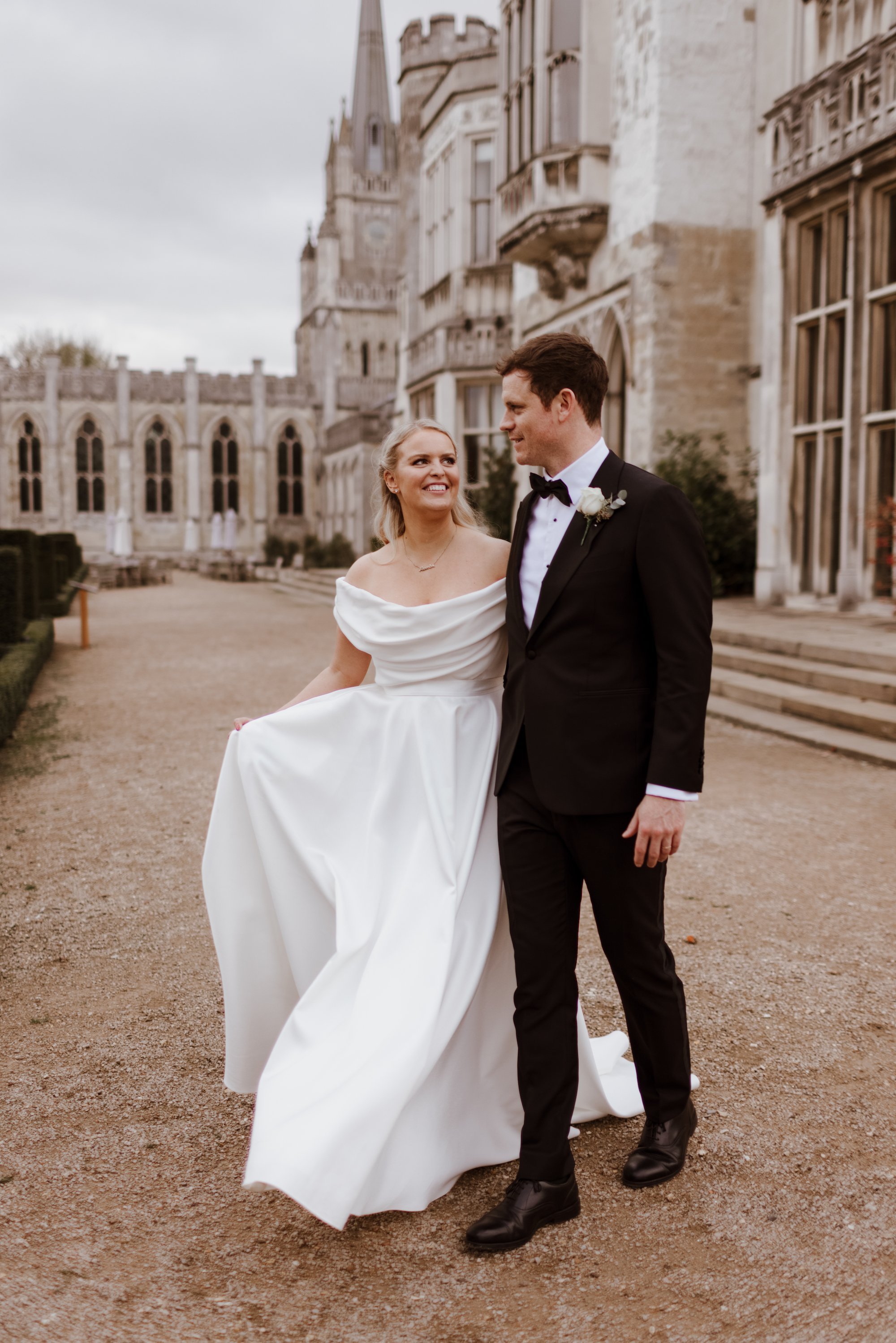 Beautiful bride Alex Light wore a wedding dress by Halfpenny London