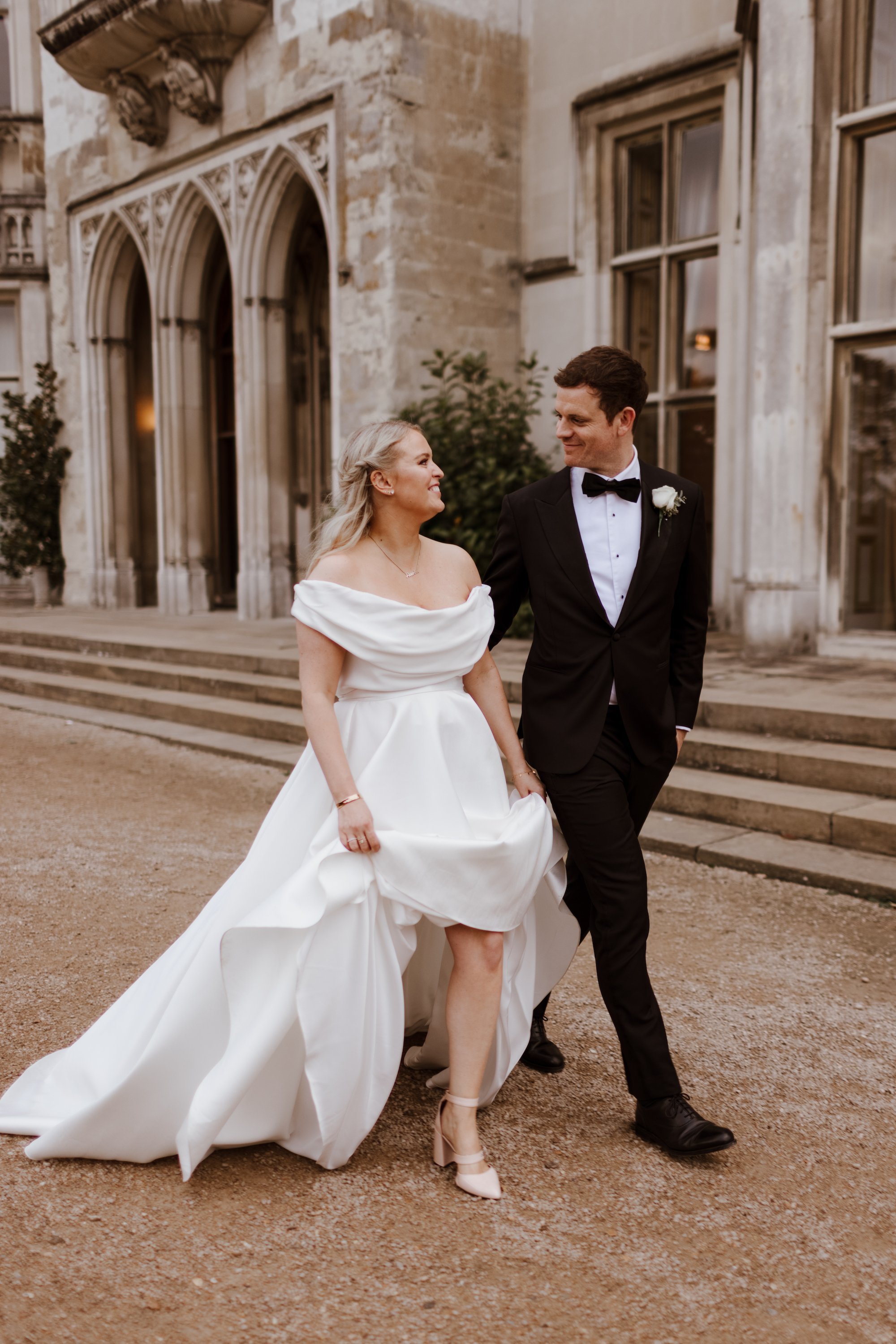 Beautiful bride Alex Light wore a wedding dress by Halfpenny London